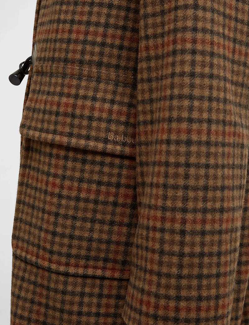 Barbour - Barbour Melody Check Wool Duffle Coat - ullkappor - brown - 5