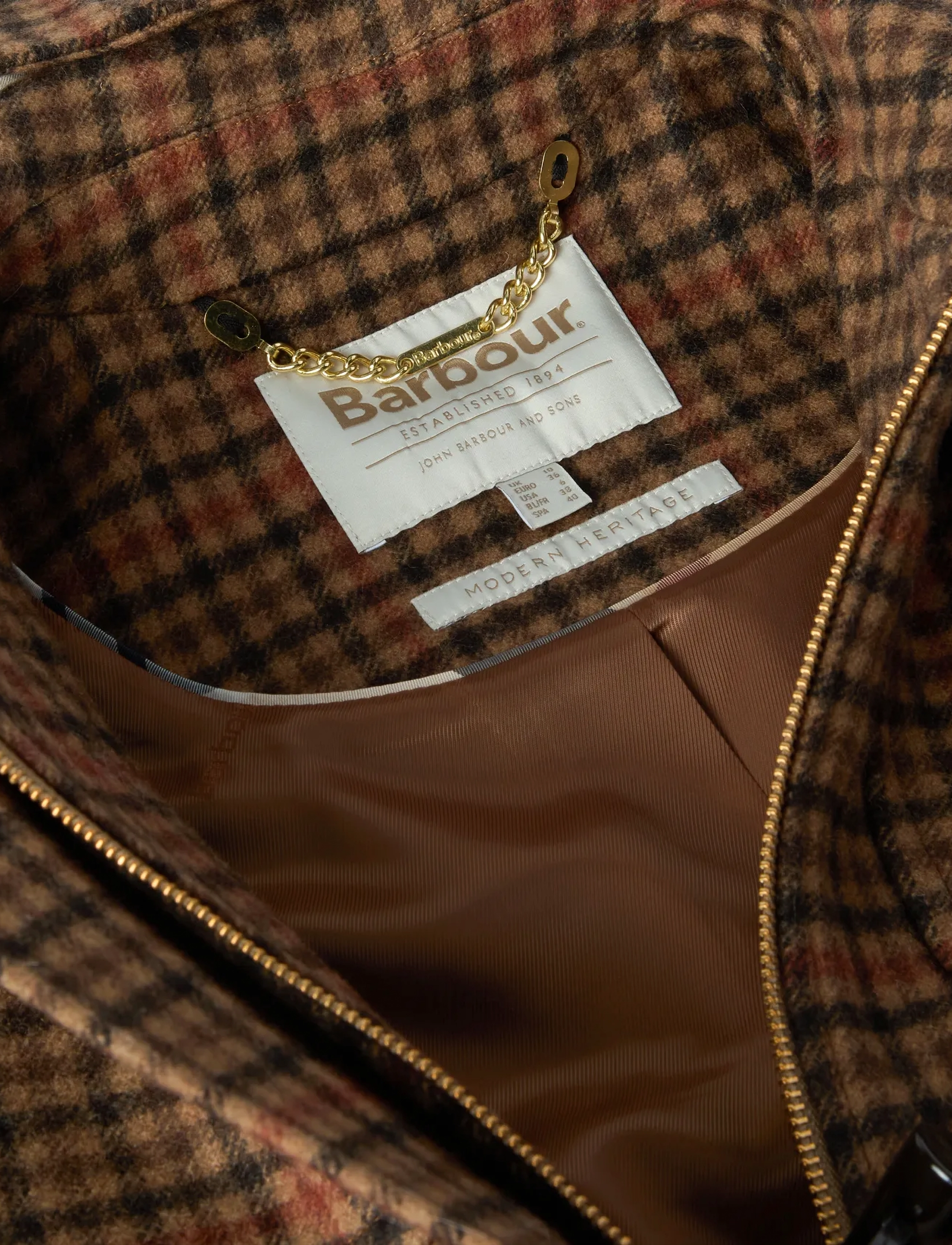 Barbour Barbour Melody Check Wool Duffle Coat - 610 €. Buy Wool