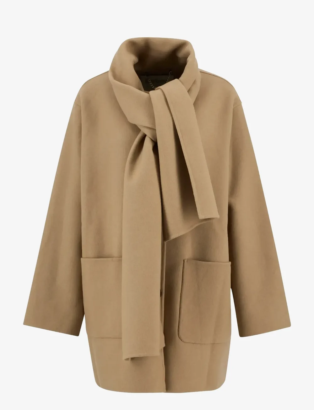 Barbour - Barbour Clementine Wool Scarf Coat - villased jakid - camouflage - 1