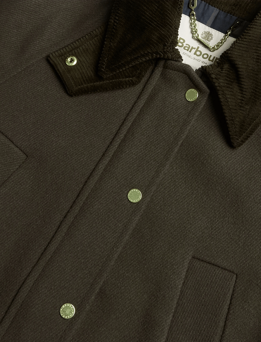 Barbour - Barbour Womens Bedale Wool Coat - vinterjakker - olive / shadow classic - 2
