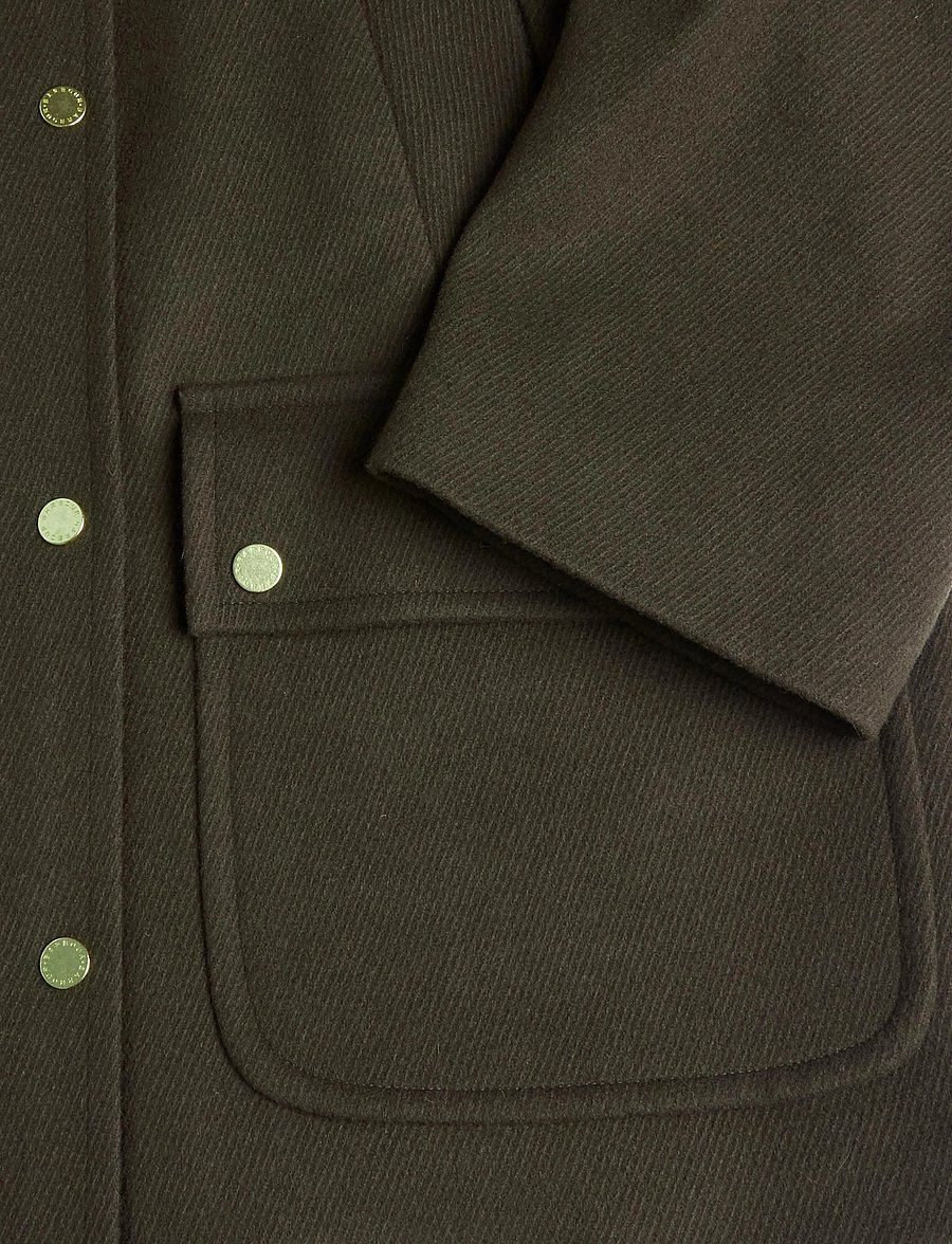 Barbour - Barbour Womens Bedale Wool Coat - vinterjakker - olive / shadow classic - 3