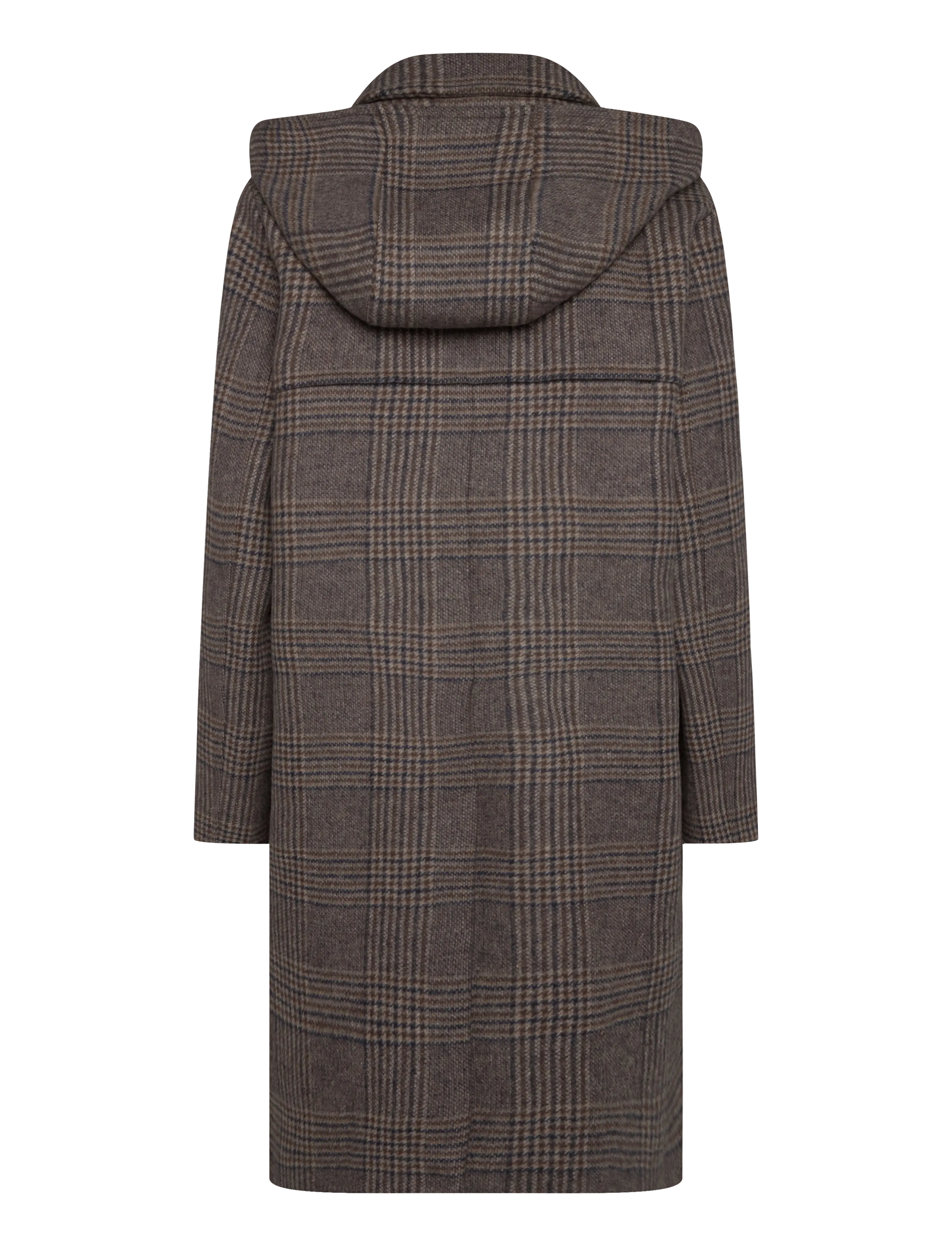 Barbour - Barbour Melody Check Wool Duffle Coat - vinterjackor - prince of wales/ganache - 1