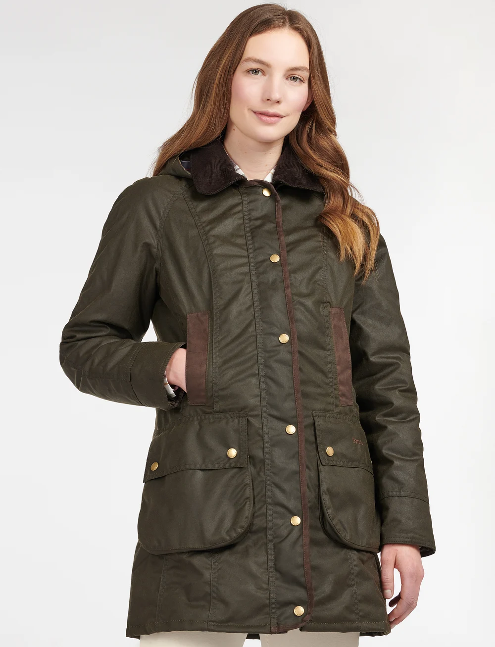 Barbour - Barbour Bower Wax Jacket - parkas - olive - 0