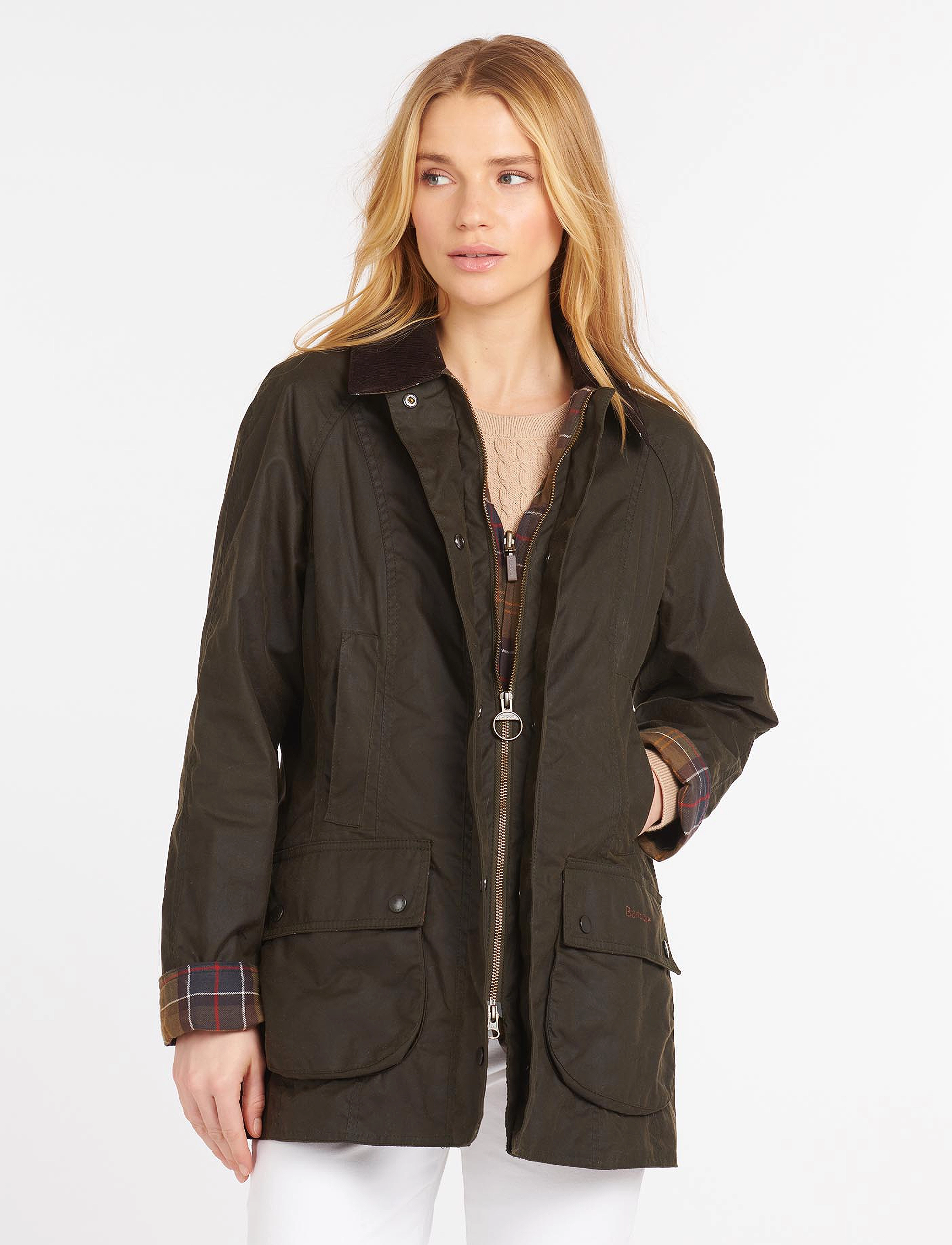 Barbour Barbour Classic Beadnell Wax Jacket, 32, Black, Jakker > Quiltede Jakker, Dame