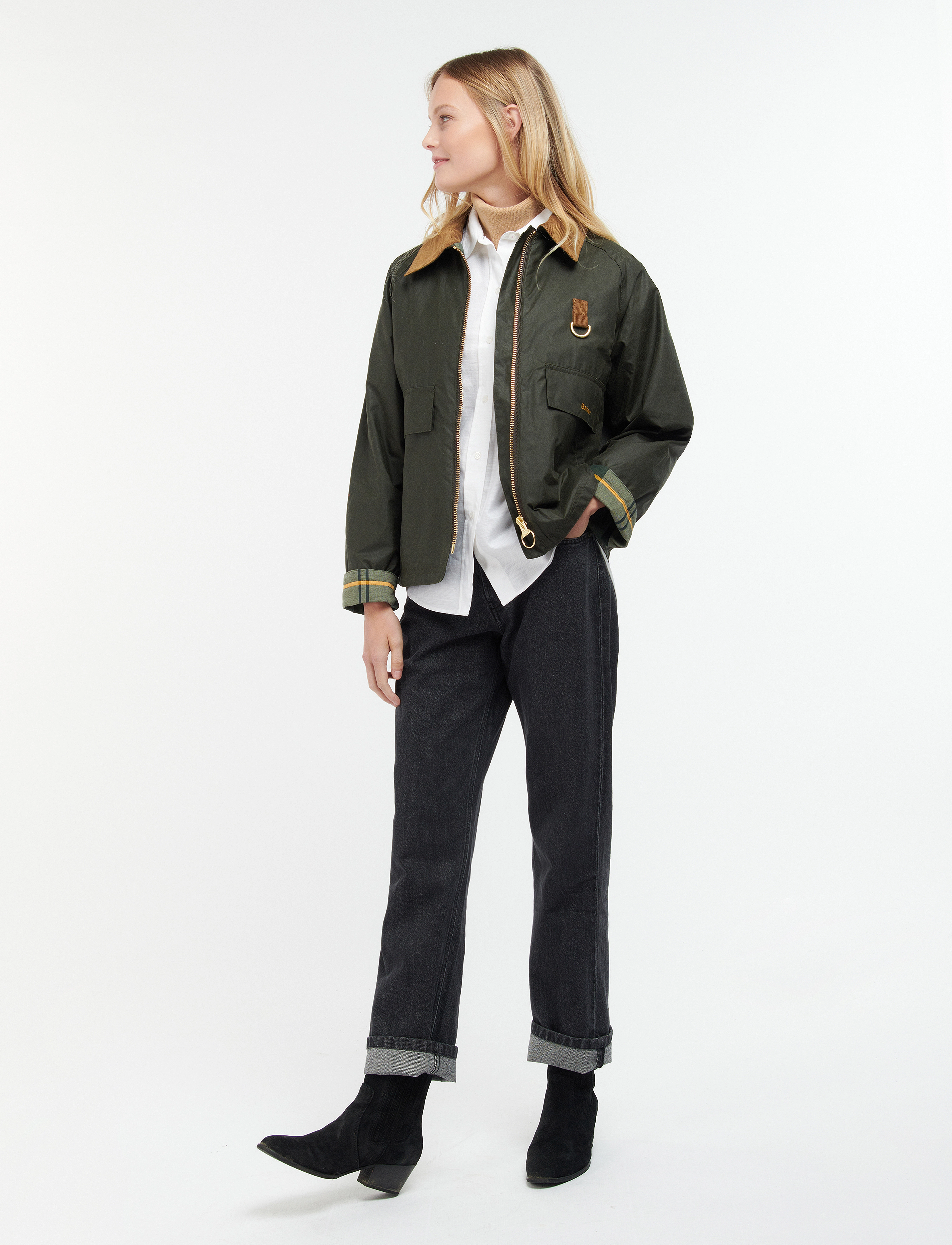 Barbour - Barbour Eddleston Wax Archive Olive/Ancient, 8 - olive/ancient - 4