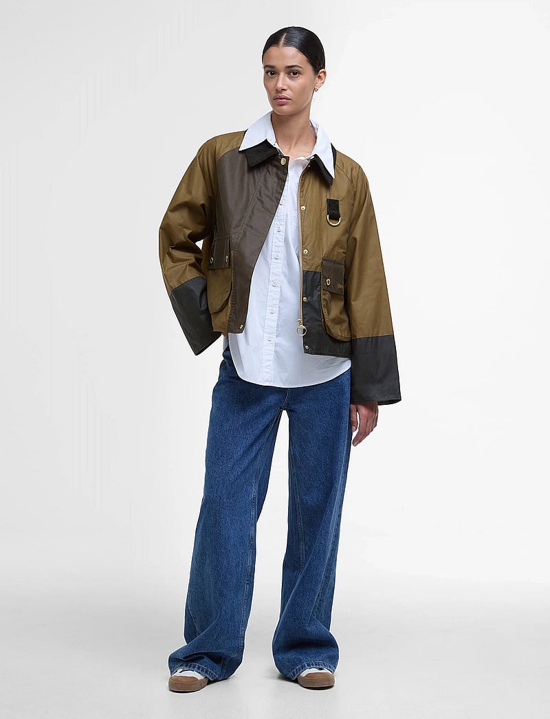 Barbour - Barbour Alma Wax - spring jackets - sand/archive olive/beech/ - 4