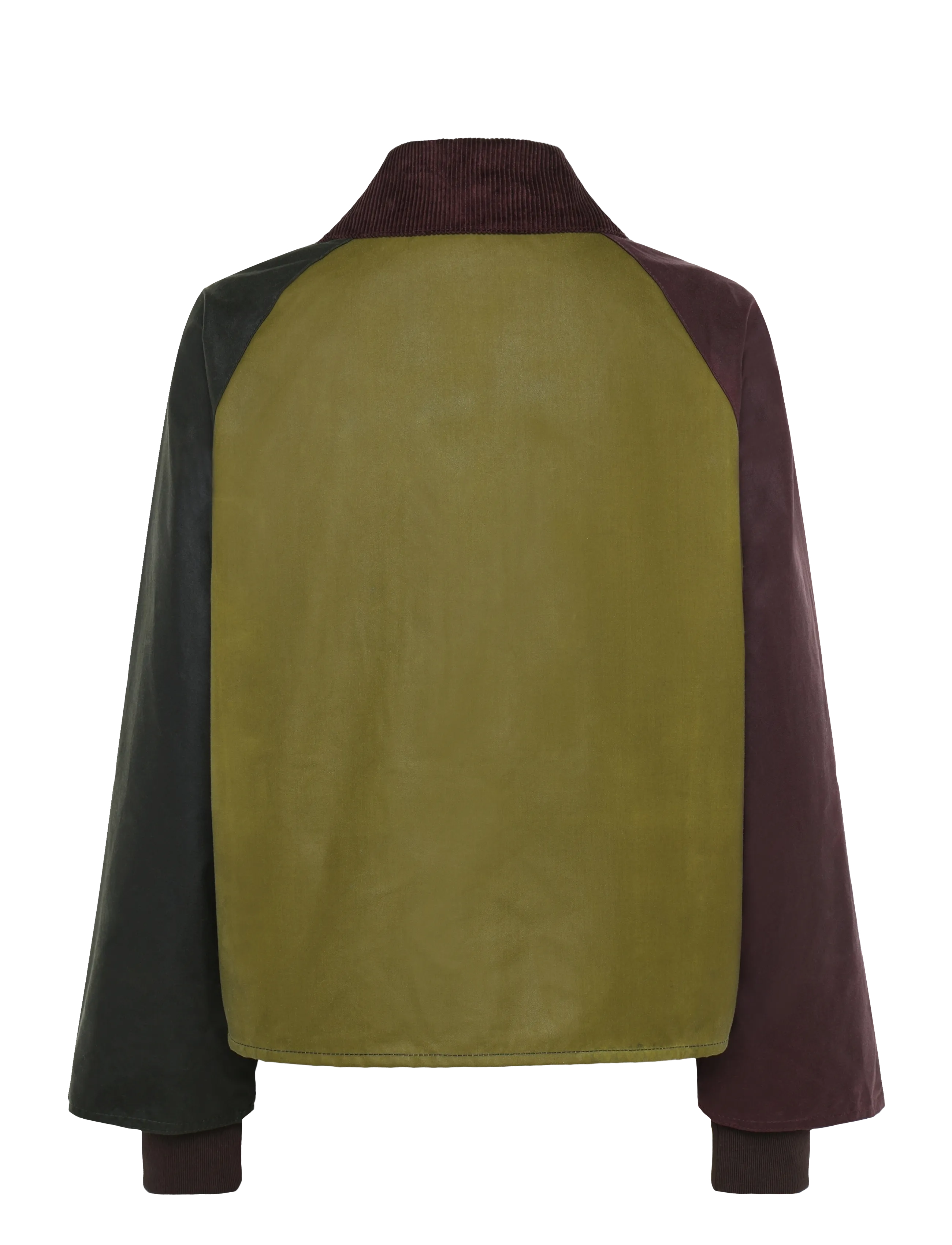 Barbour - Barbour Arlene Wax Jacket - overshirts - golden olive/fern/bordeaux/muted - 2