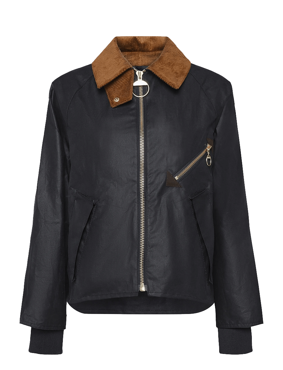 Barbour - Barbour Arlene Wax Jacket - overshirts - navy/ancient - 0