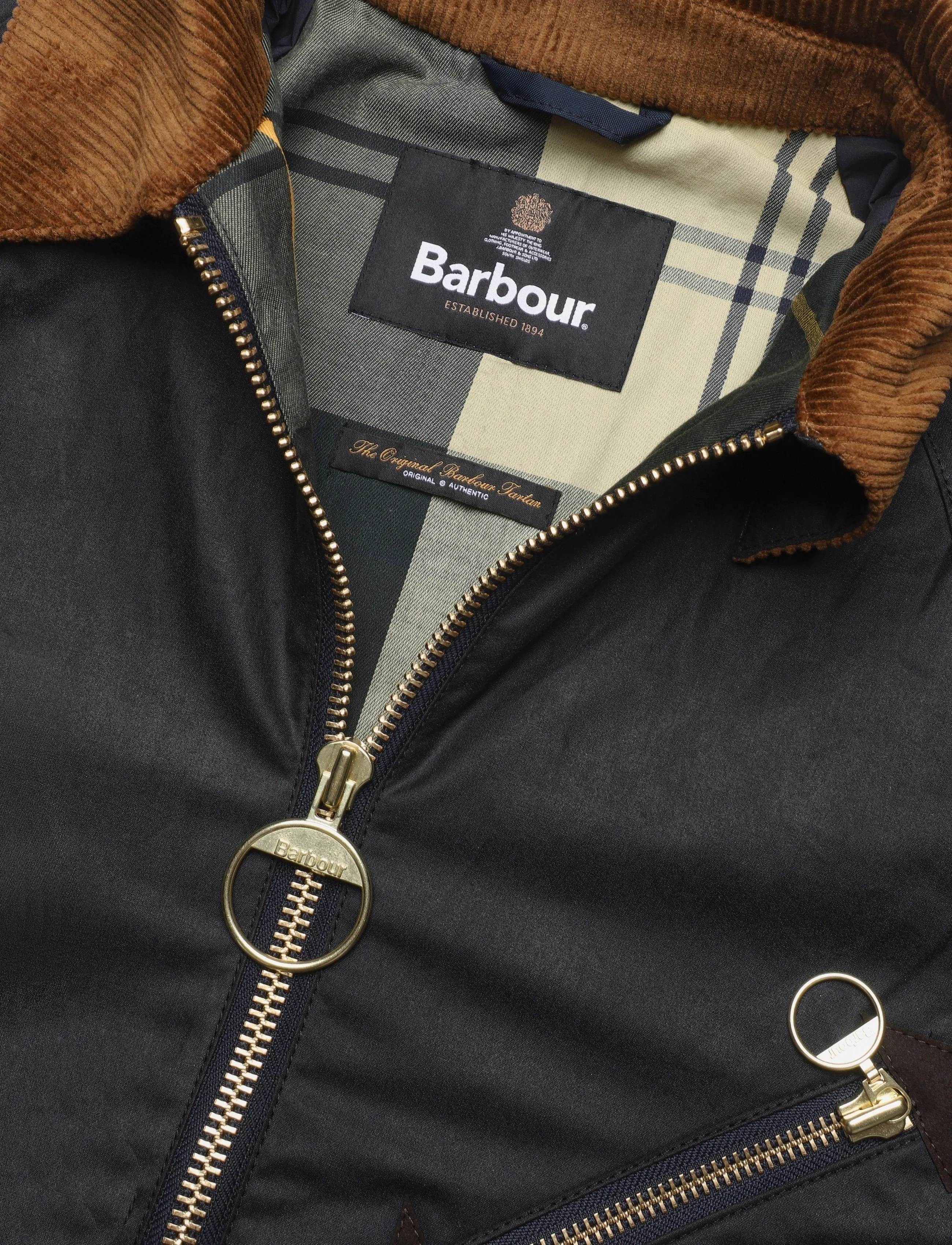 Barbour - Barbour Arlene Wax Jacket - overshirts - navy/ancient - 2