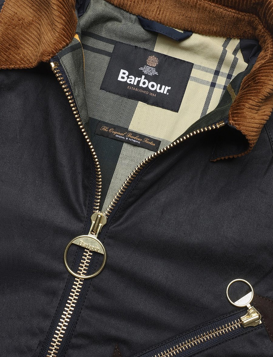 Barbour - Barbour Arlene Wax Jacket - overshirts - navy/ancient - 2