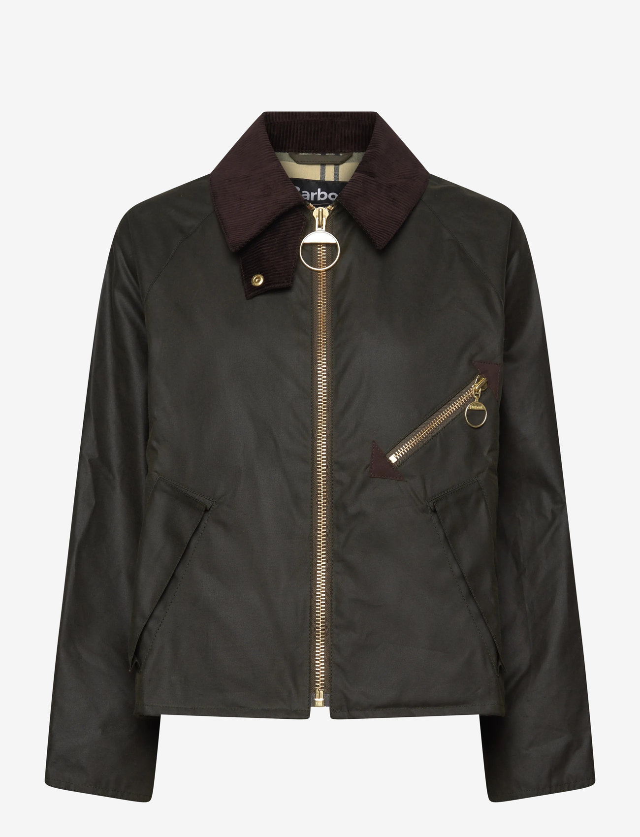 Barbour - Barbour Arlene Wax Jacket - utility-jakker - olive - 0