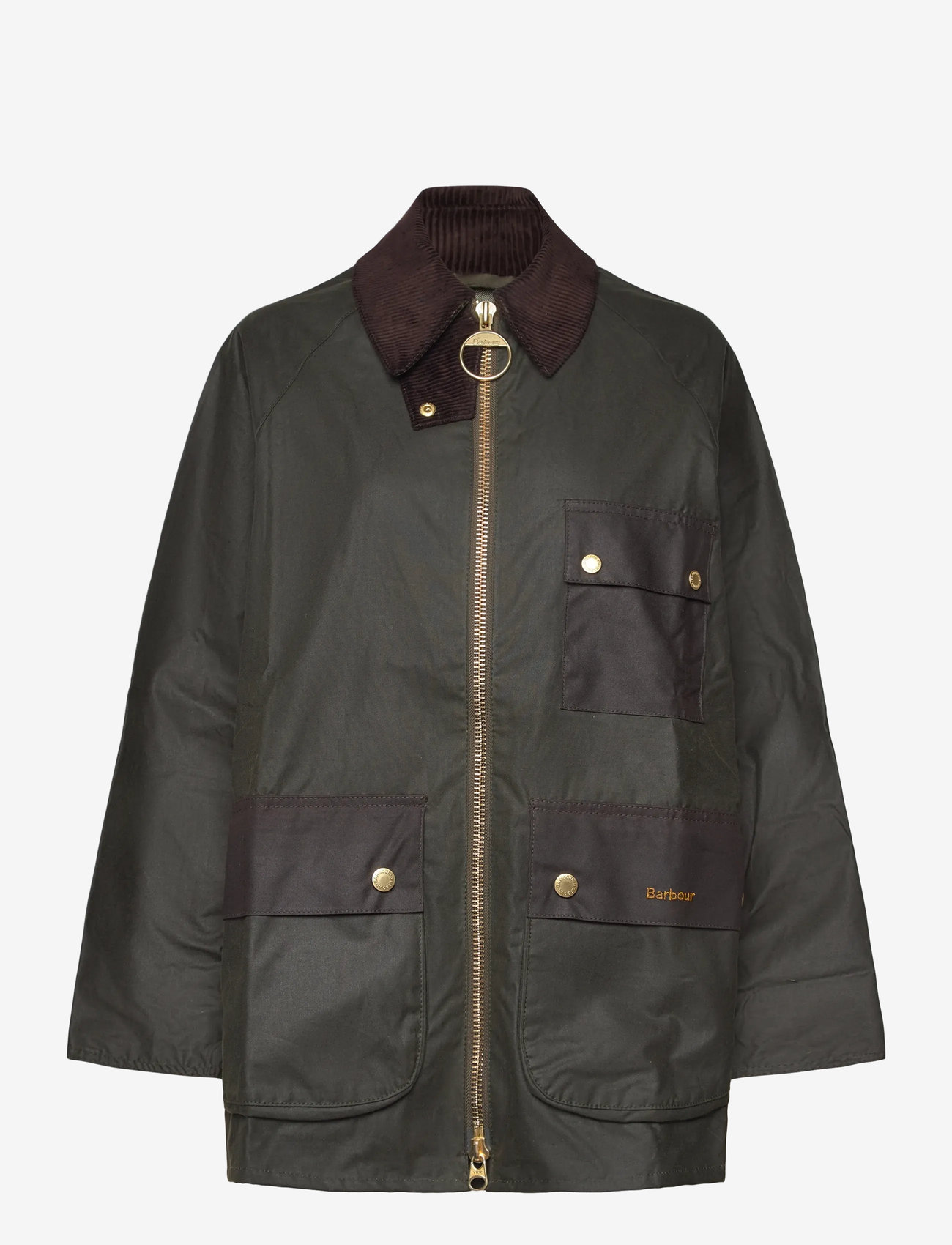 Barbour - Barbour Luella Wax Jacket - utilityjackor - olive - 0
