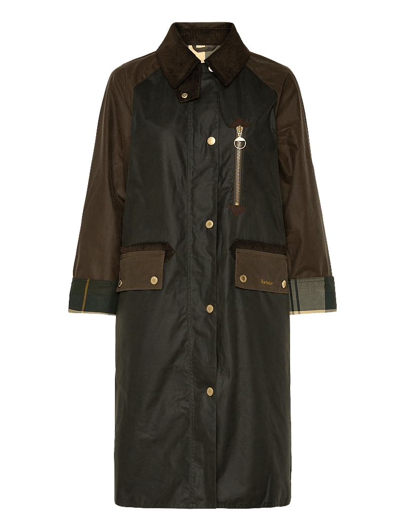 Barbour - Barbour Evette Wax Jacket - lette frakker - olive - 0