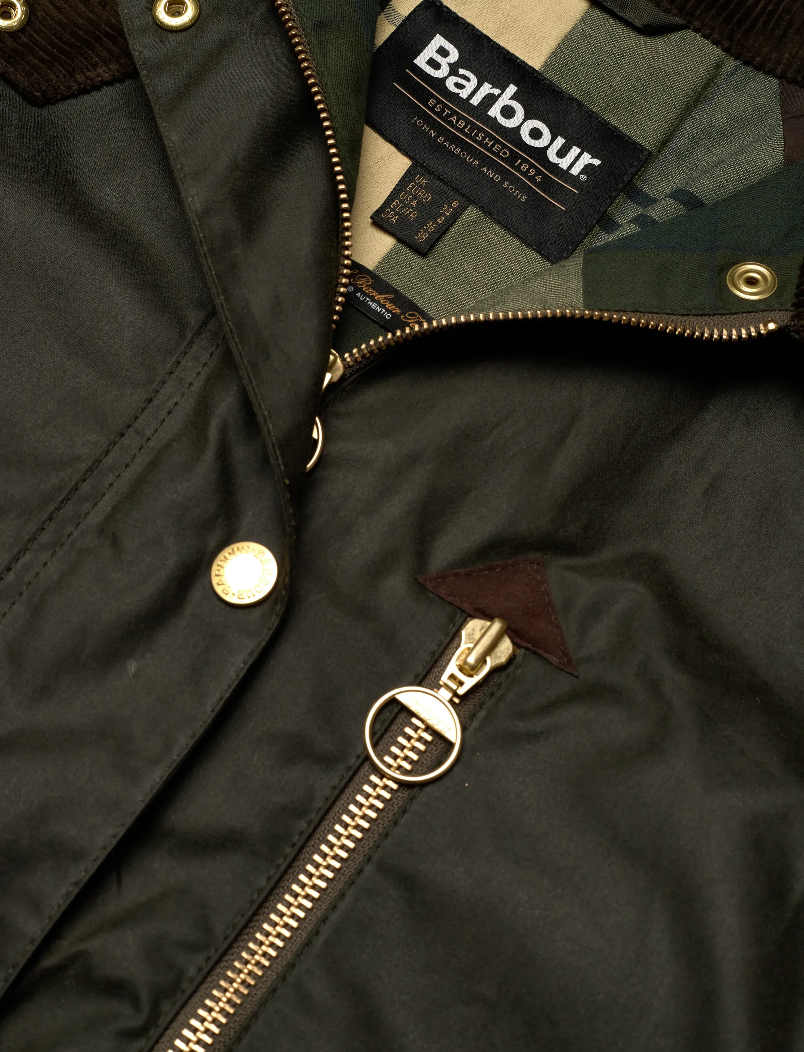Barbour - Barbour Evette Wax Jacket - olive - 3