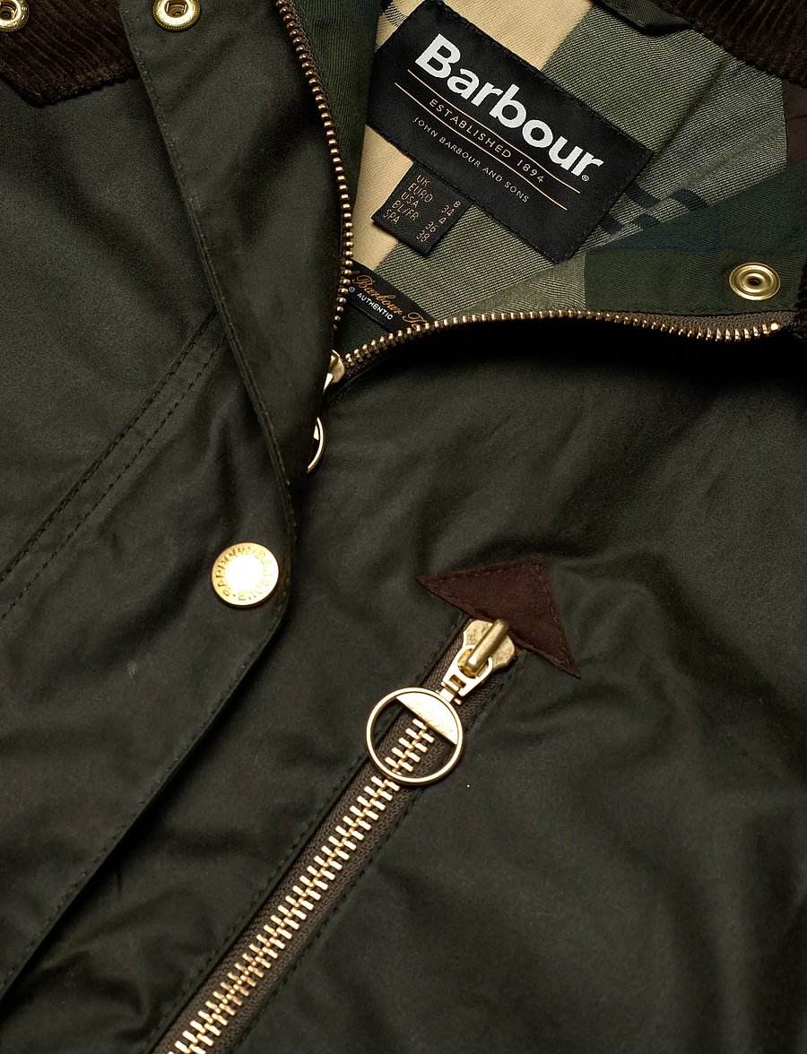 Barbour - Barbour Evette Wax Jacket - olive - 3