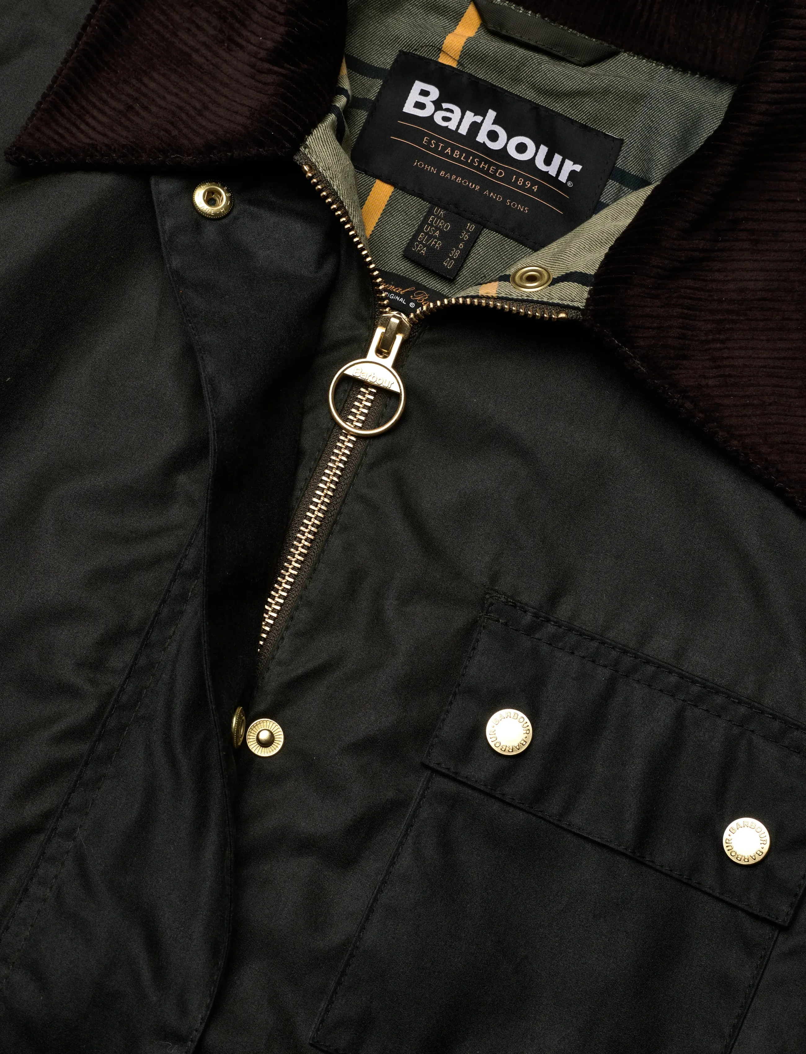 Barbour - Barbour Milda Wax Jacket - olive - 3