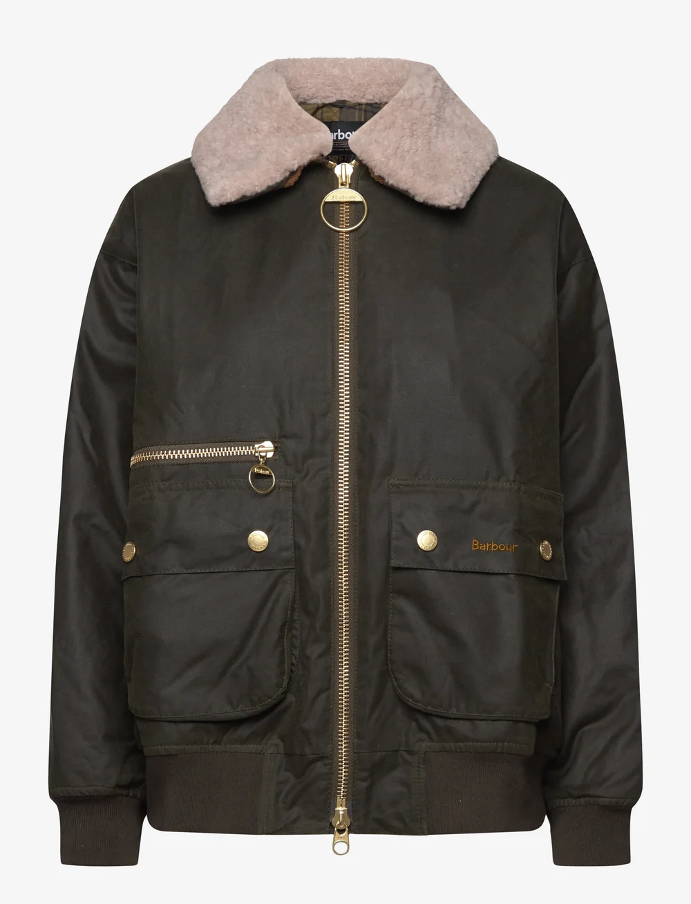 Barbour - Barbour Maxine Wax Jacket - utility-jakker - olive - 0