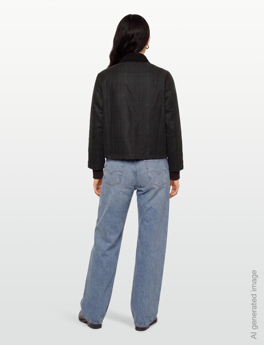 Barbour - Barbour Arlene Checked Wax Jacket - utility-jacken - classic/shadow classic - 4