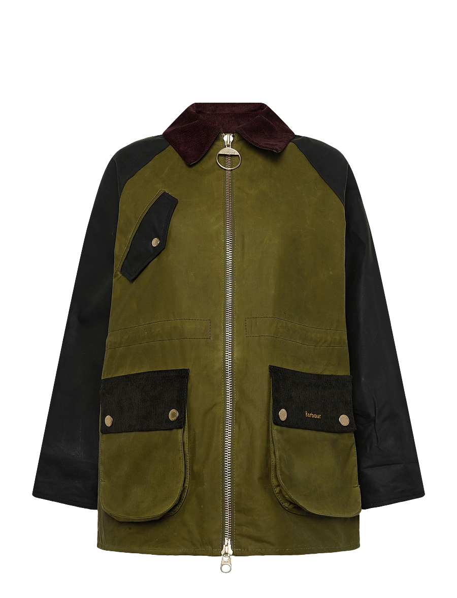 Barbour - Barbour Treeton Wax Jacket - utility jackets - golden olive/fern/ancient - 0