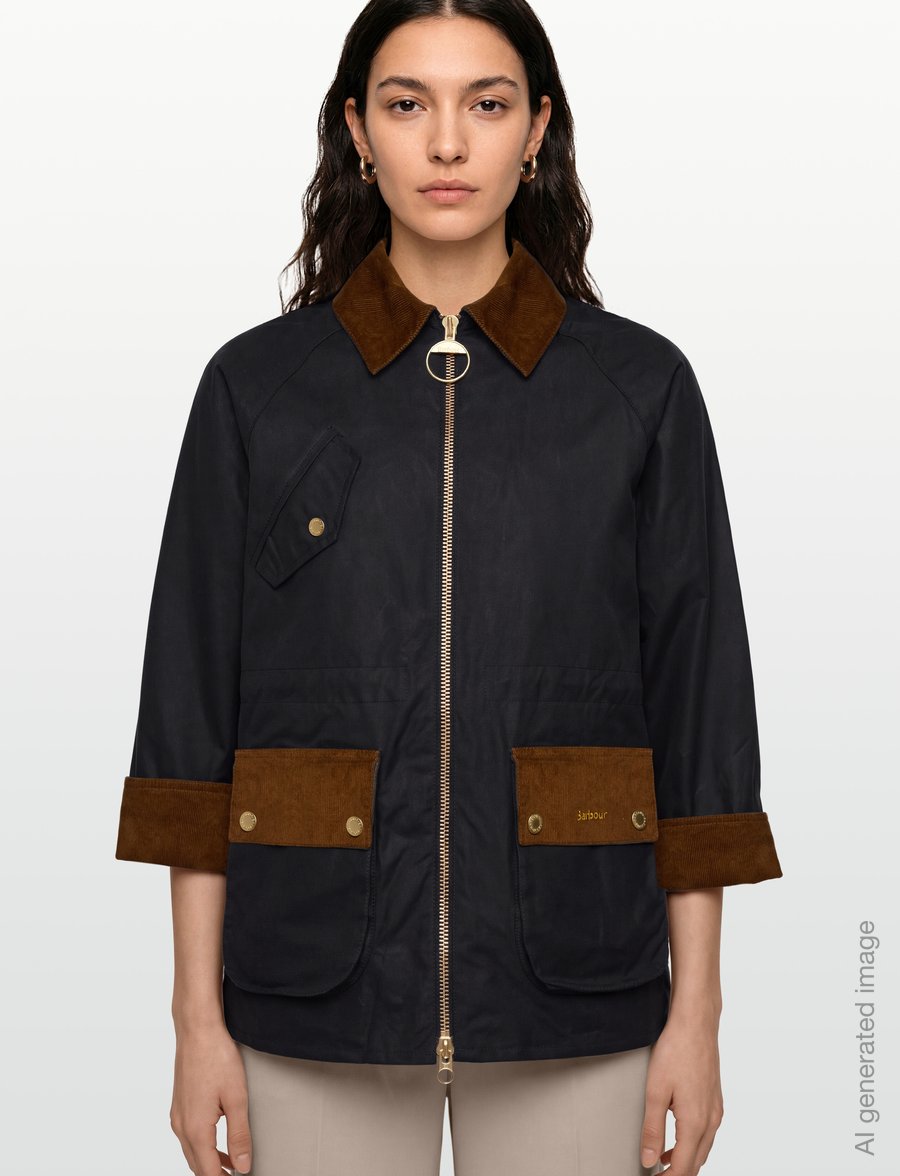 Barbour - Barbour Treeton Wax Jacket - utility-jacken - navy/ancient - 3