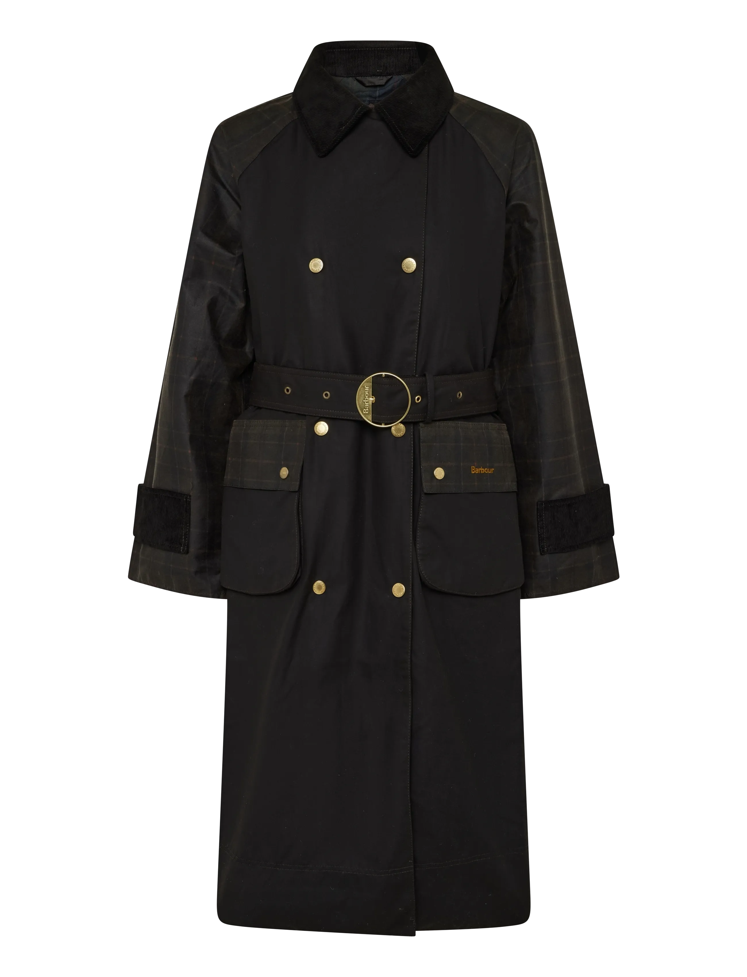 Barbour Barbour Elva Wax Jacket - Kläder - RUSTIC/MUTED/MIXED TARTAN / brown