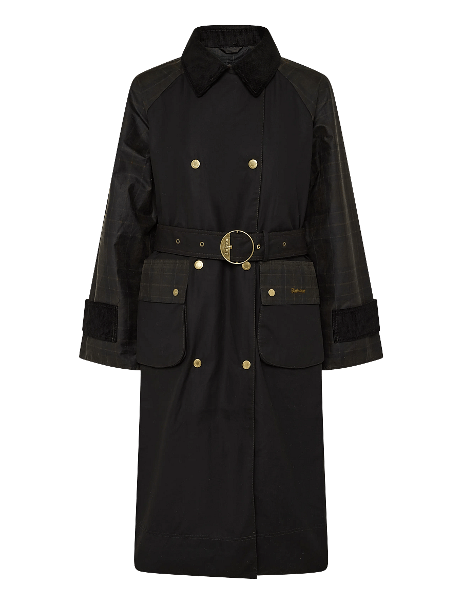 Barbour - Barbour Elva Wax Jacket - trenchcoats - rustic/muted/mixed tartan - 0