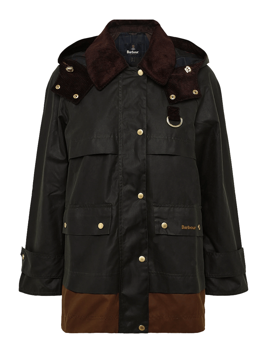 Barbour - Barbour Wrenwood Wax Jacket - utility jackets - fern/bark/shadow classic - 0