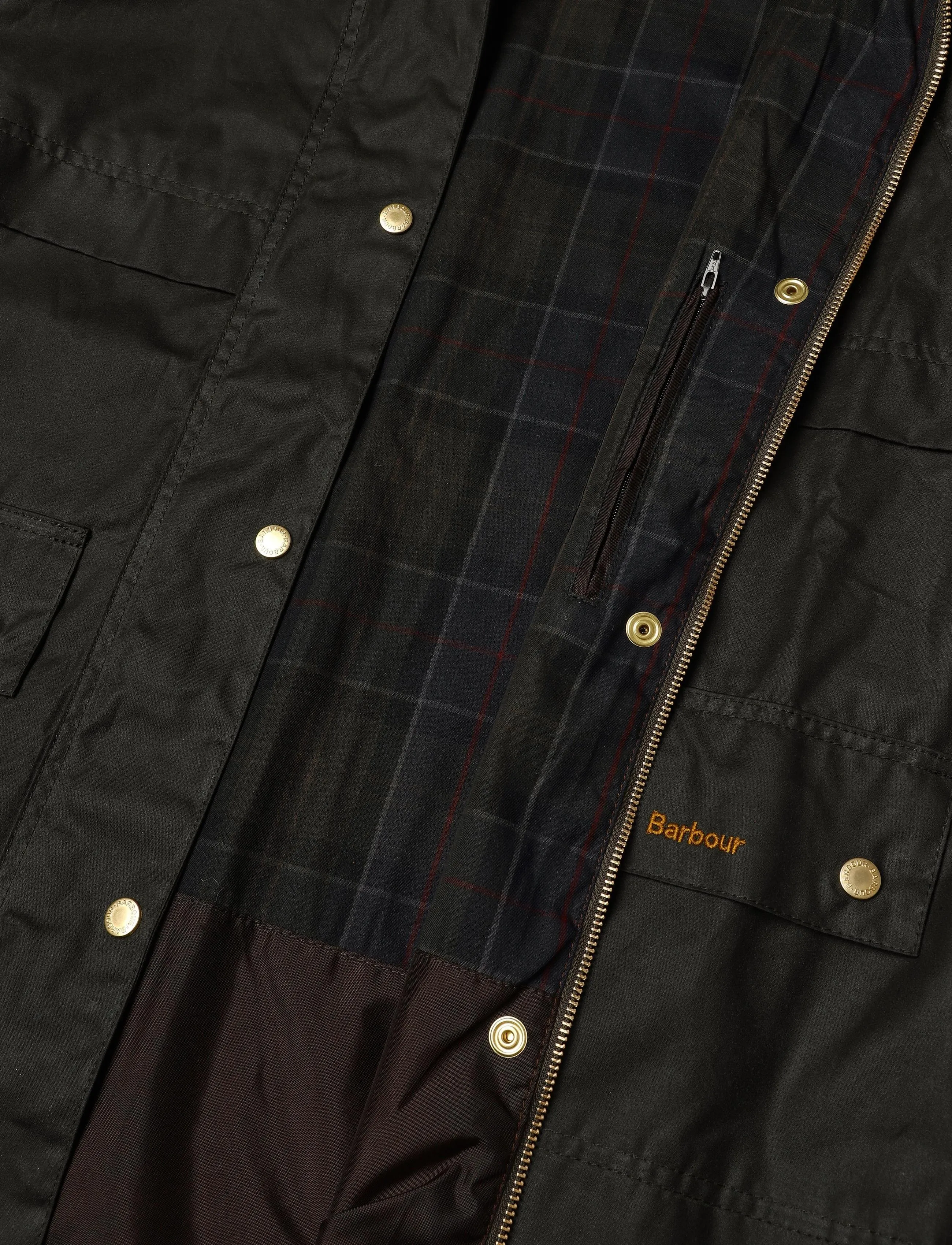 Barbour - Barbour Wrenwood Wax Jacket - utility jackets - fern/bark/shadow classic - 4