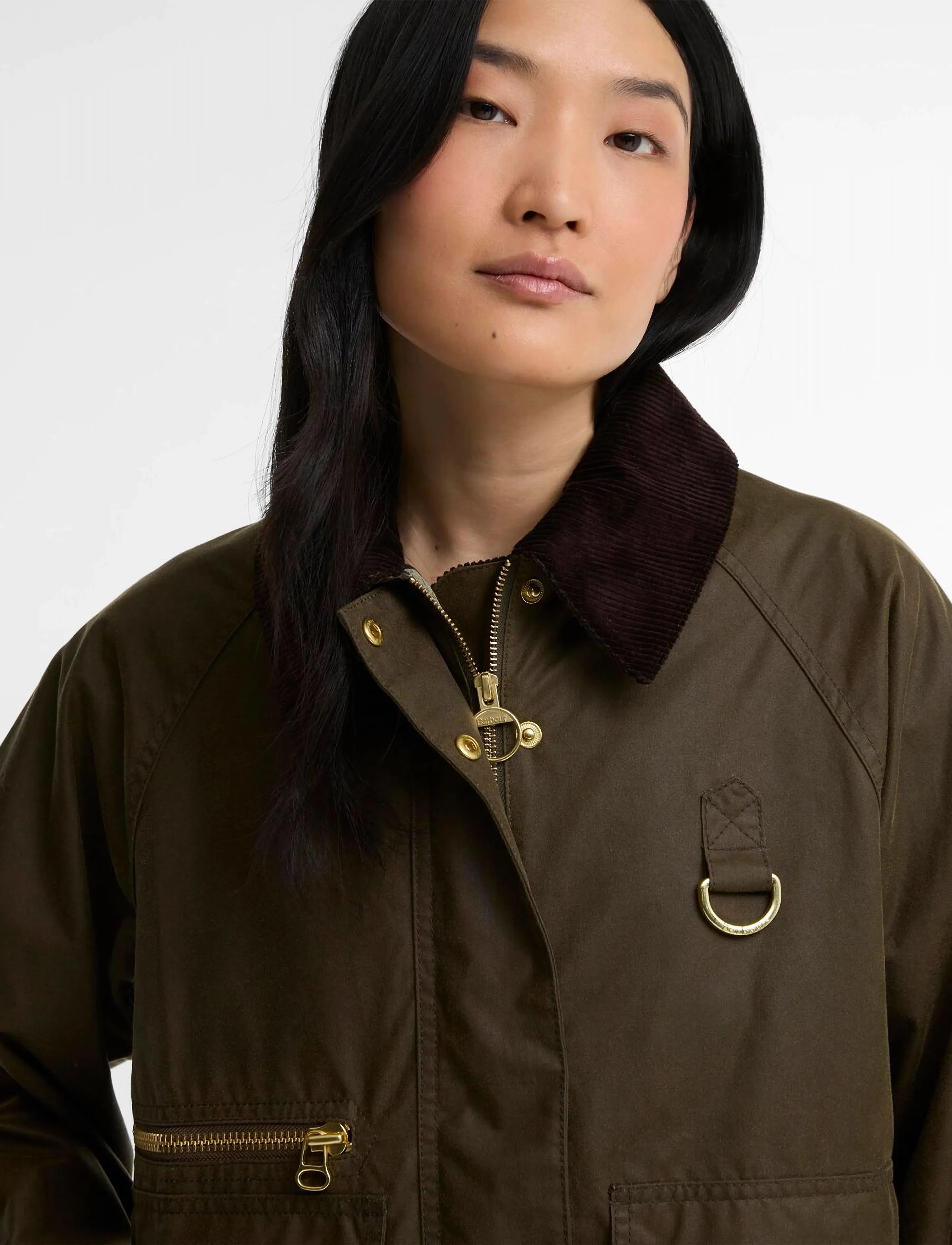 Barbour Cottingham Wax Jacket vinterjackor dam – bild 4