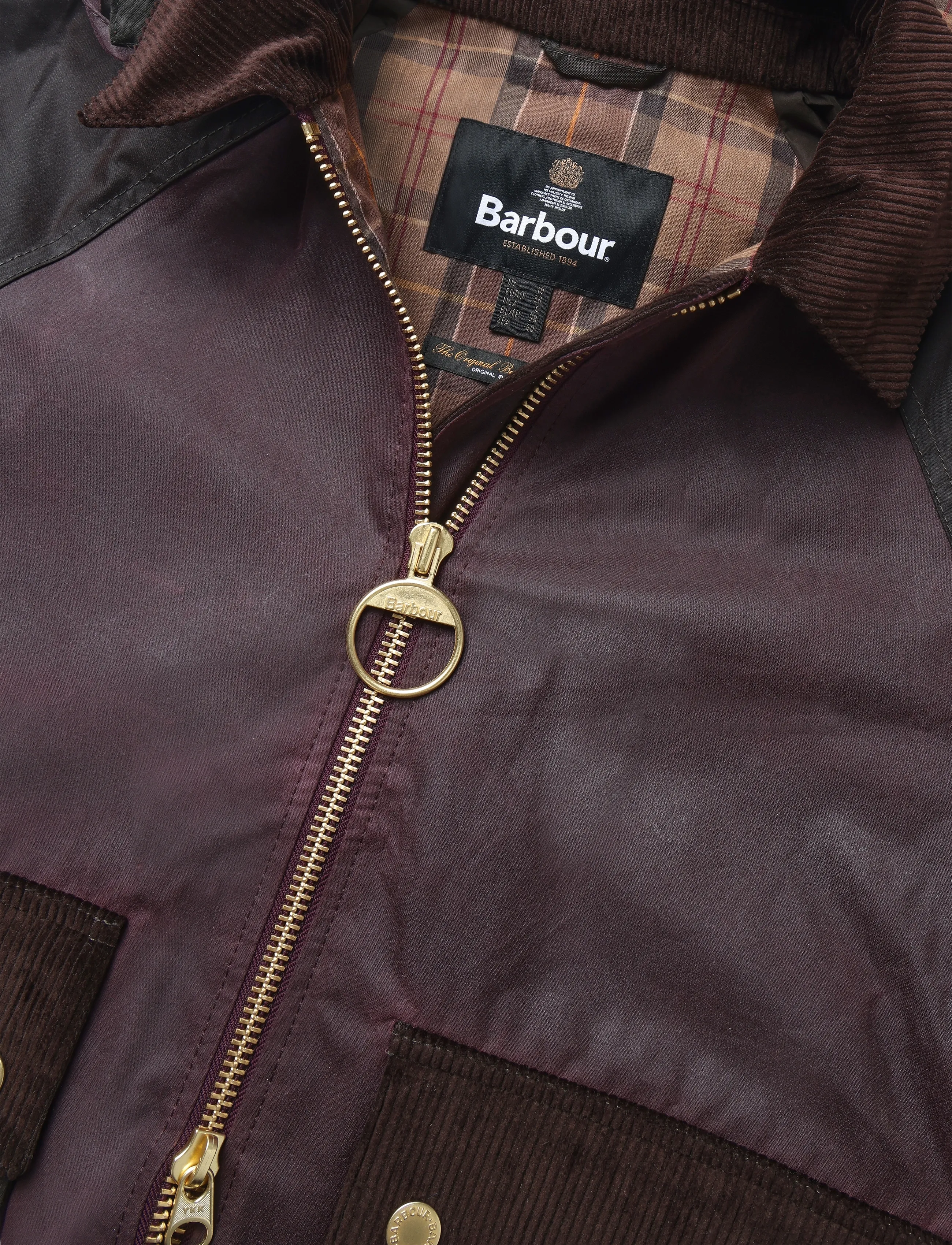 Barbour - Barbour Carville Wax Jacket - rustic/bordeaux/muted - 2