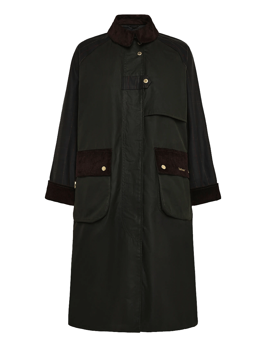 Barbour - Barbour Checked Kirklees Wax Jacket - fern/classic/shadow classic - 0