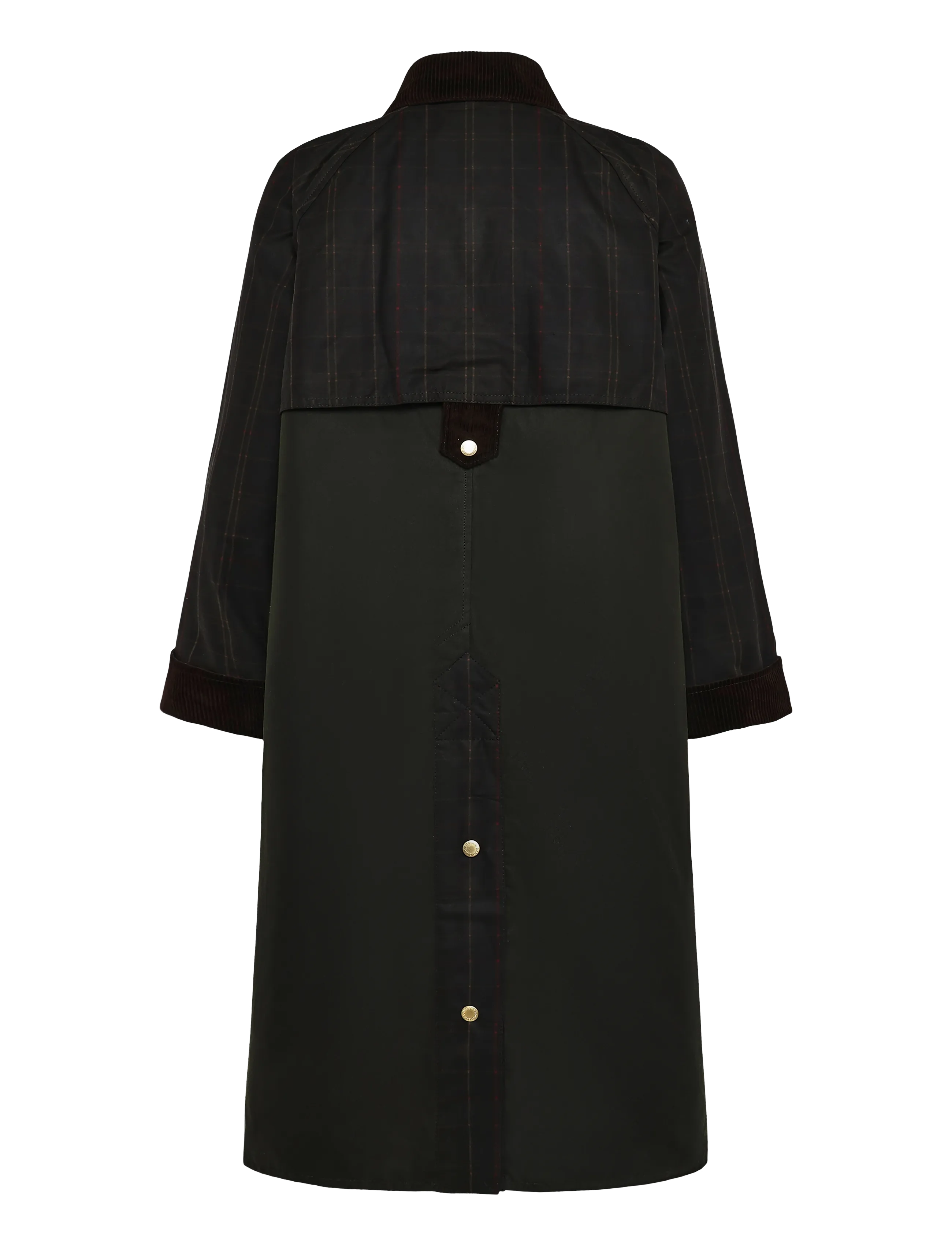 Barbour - Barbour Checked Kirklees Wax Jacket - fern/classic/shadow classic - 1