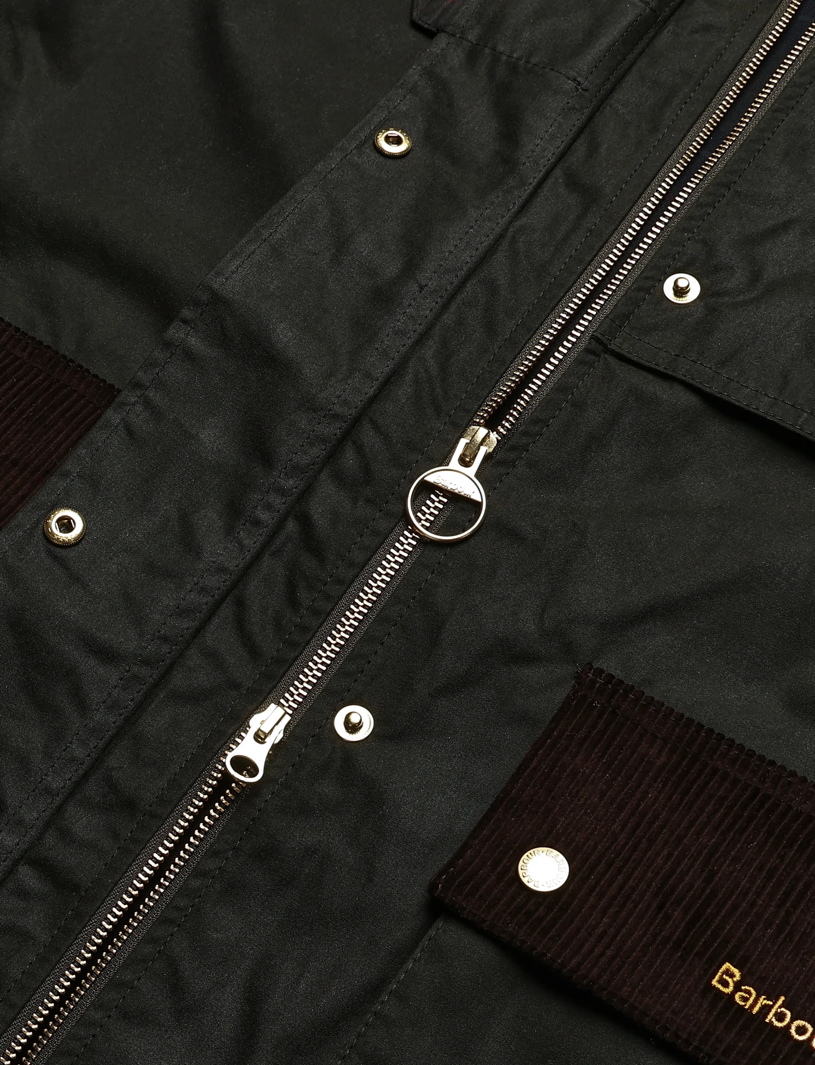 Barbour - Barbour Checked Kirklees Wax Jacket - fern/classic/shadow classic - 3