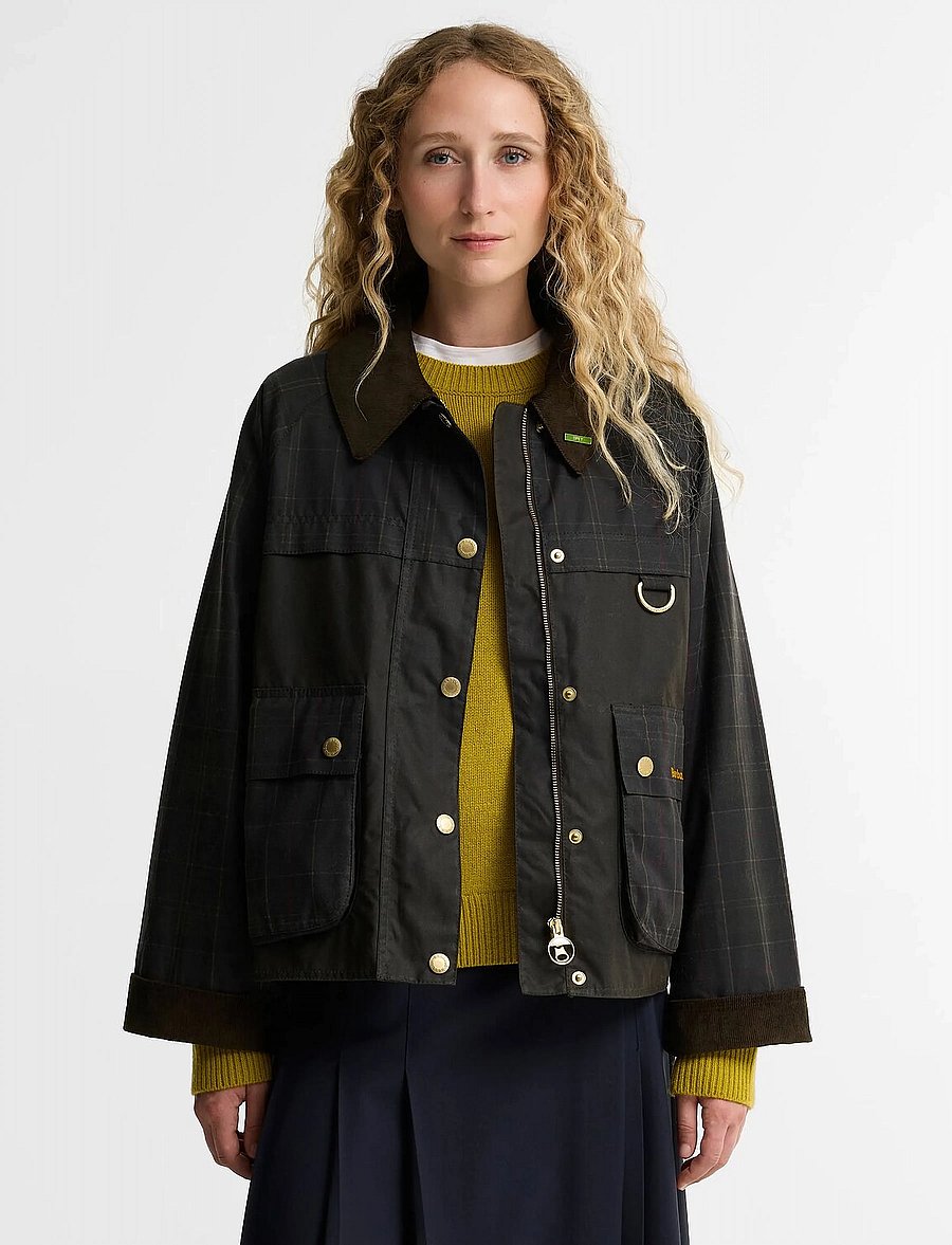 Barbour - Barbour Tartan Reimagined Icons Tartan Spey Wax Jacket - utilityjackor - classic tartan/olive - 0