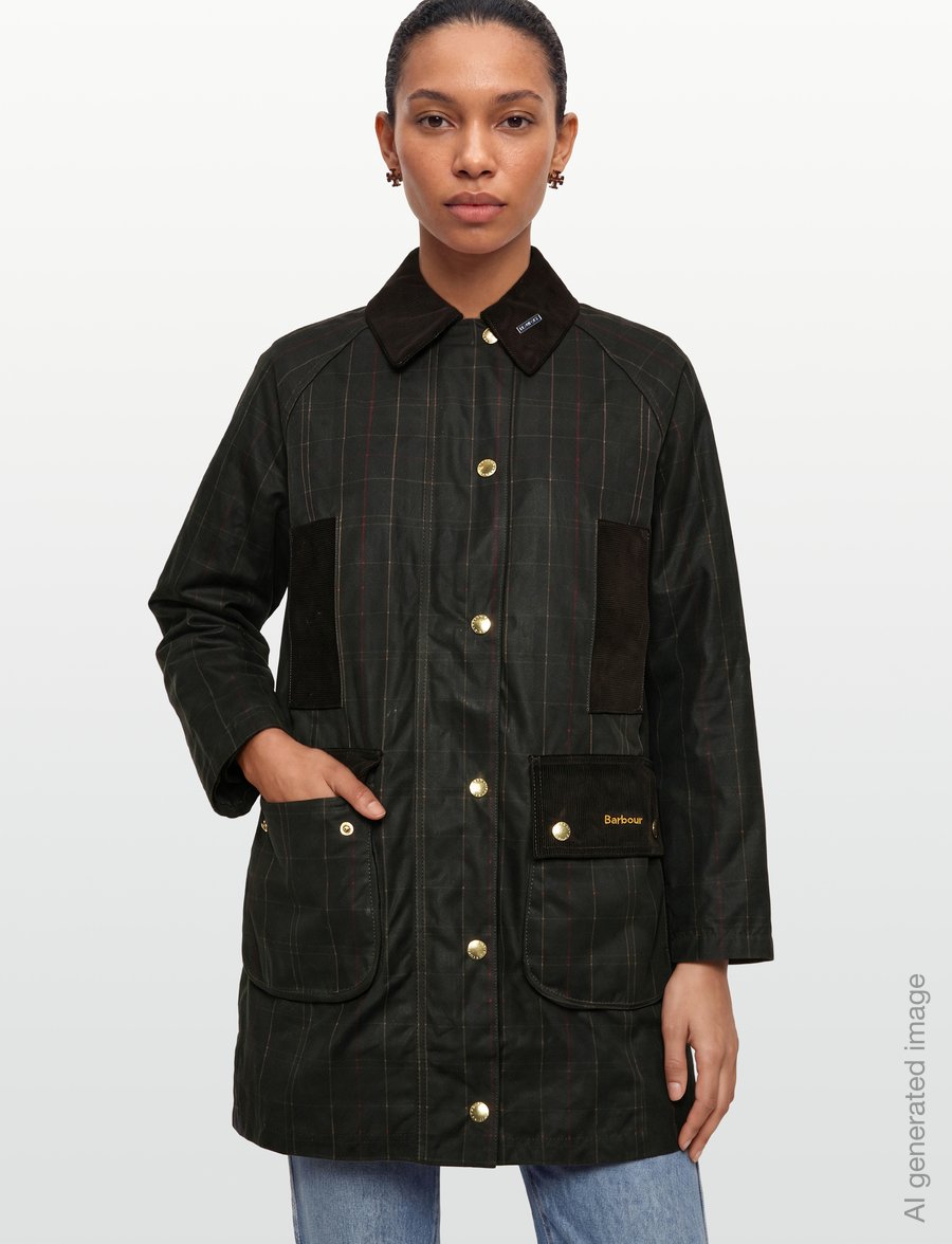 Barbour - Barbour Tartan Reimagined Icons Tartan Modern Beaufort Wax Jacket - utility-jacken - classic tartan/olive - 3