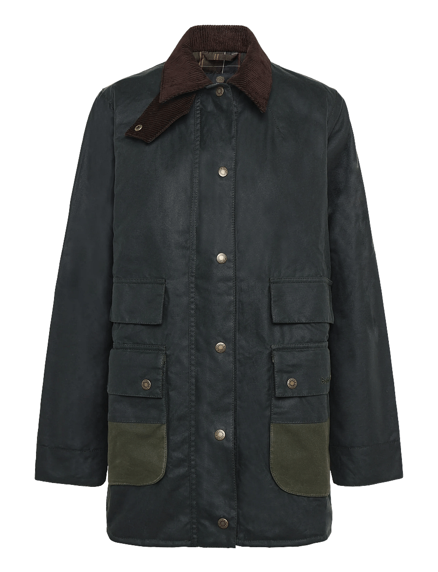 Barbour - Barbour Modern Border Wax Jacket - sage/classic - 0