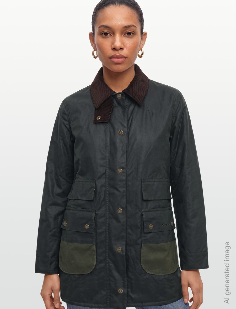 Barbour - Barbour Modern Border Wax Jacket - utility-jacken - sage/classic - 3