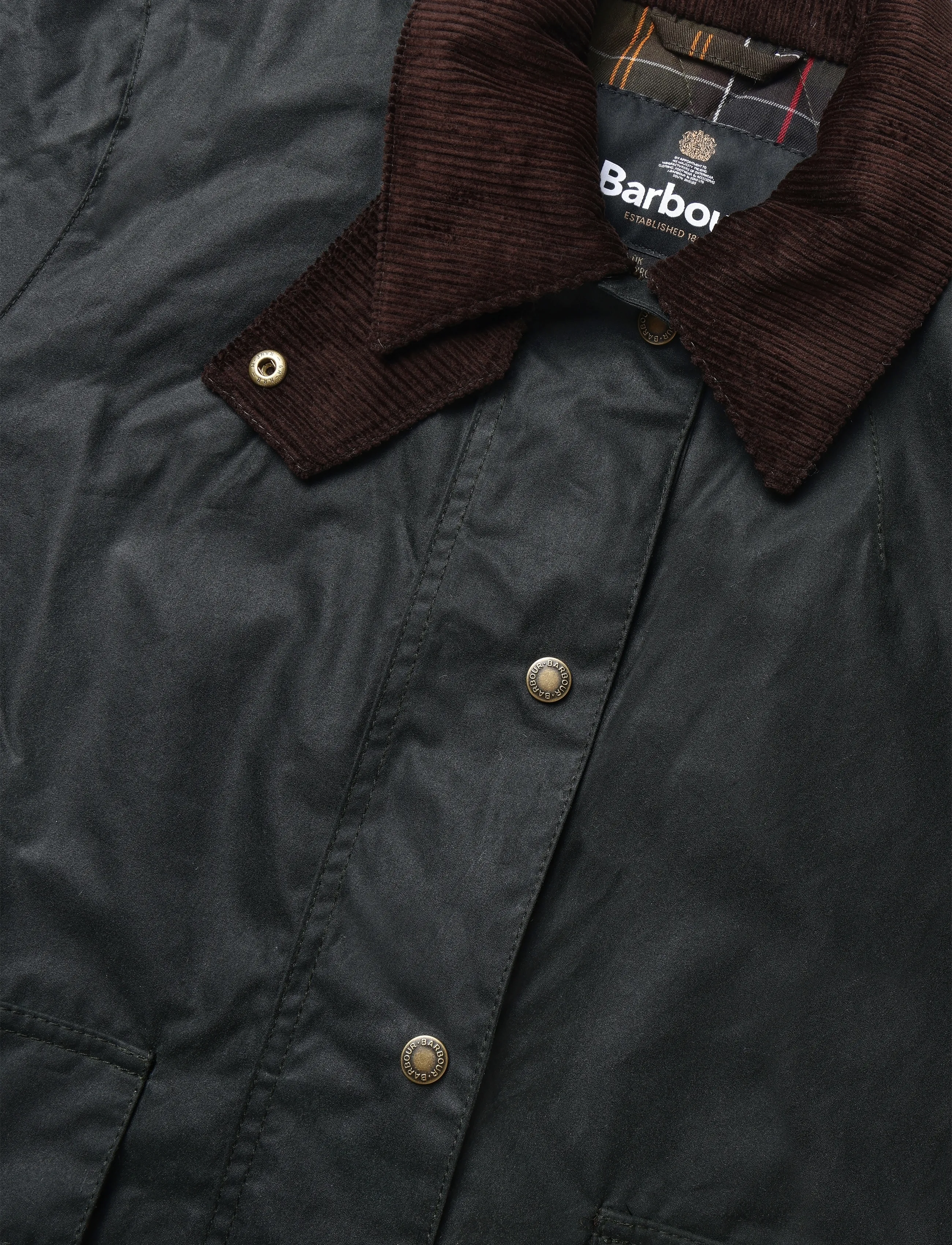Barbour - Barbour Modern Border Wax Jacket - sage/classic - 2