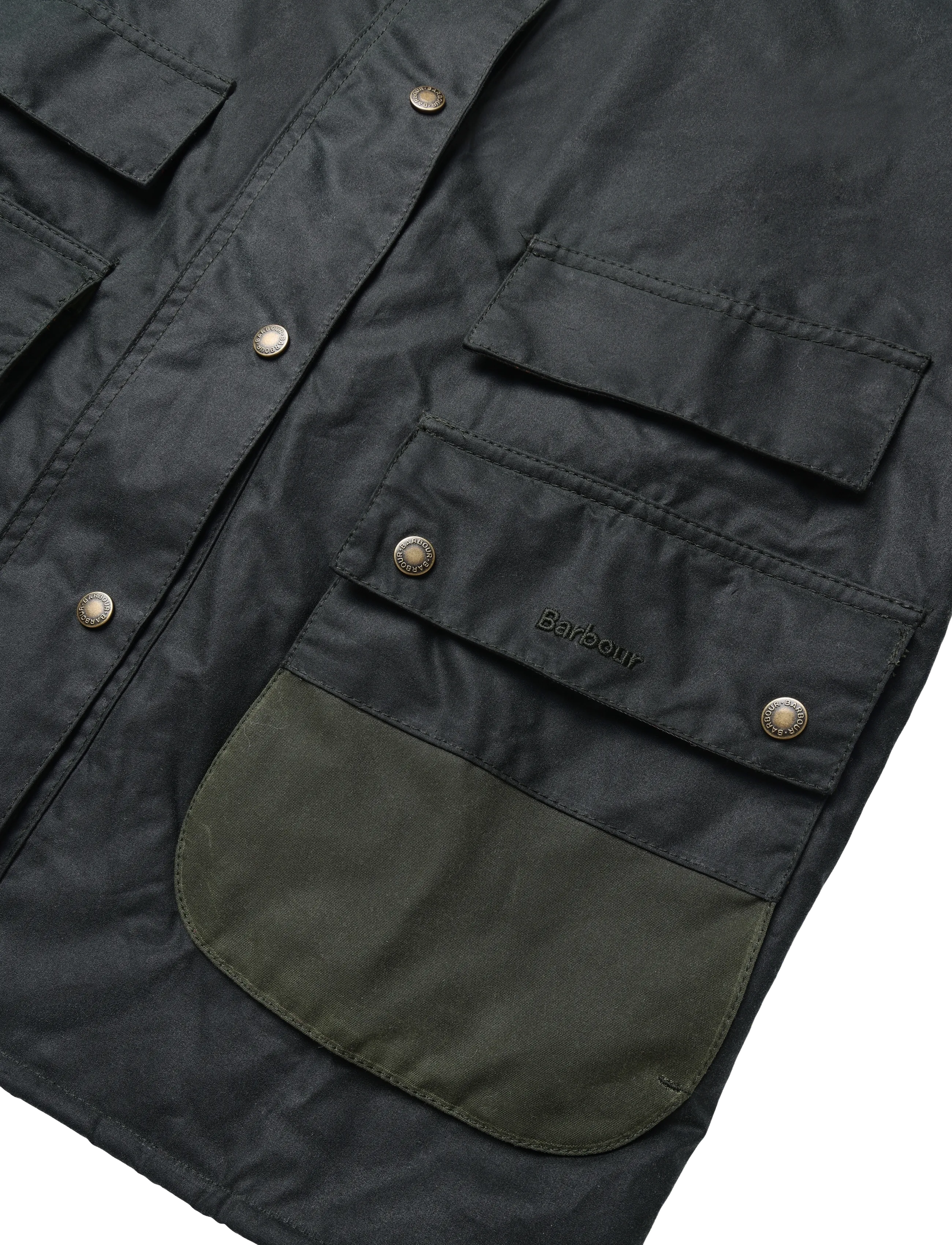 Barbour - Barbour Modern Border Wax Jacket - sage/classic - 3