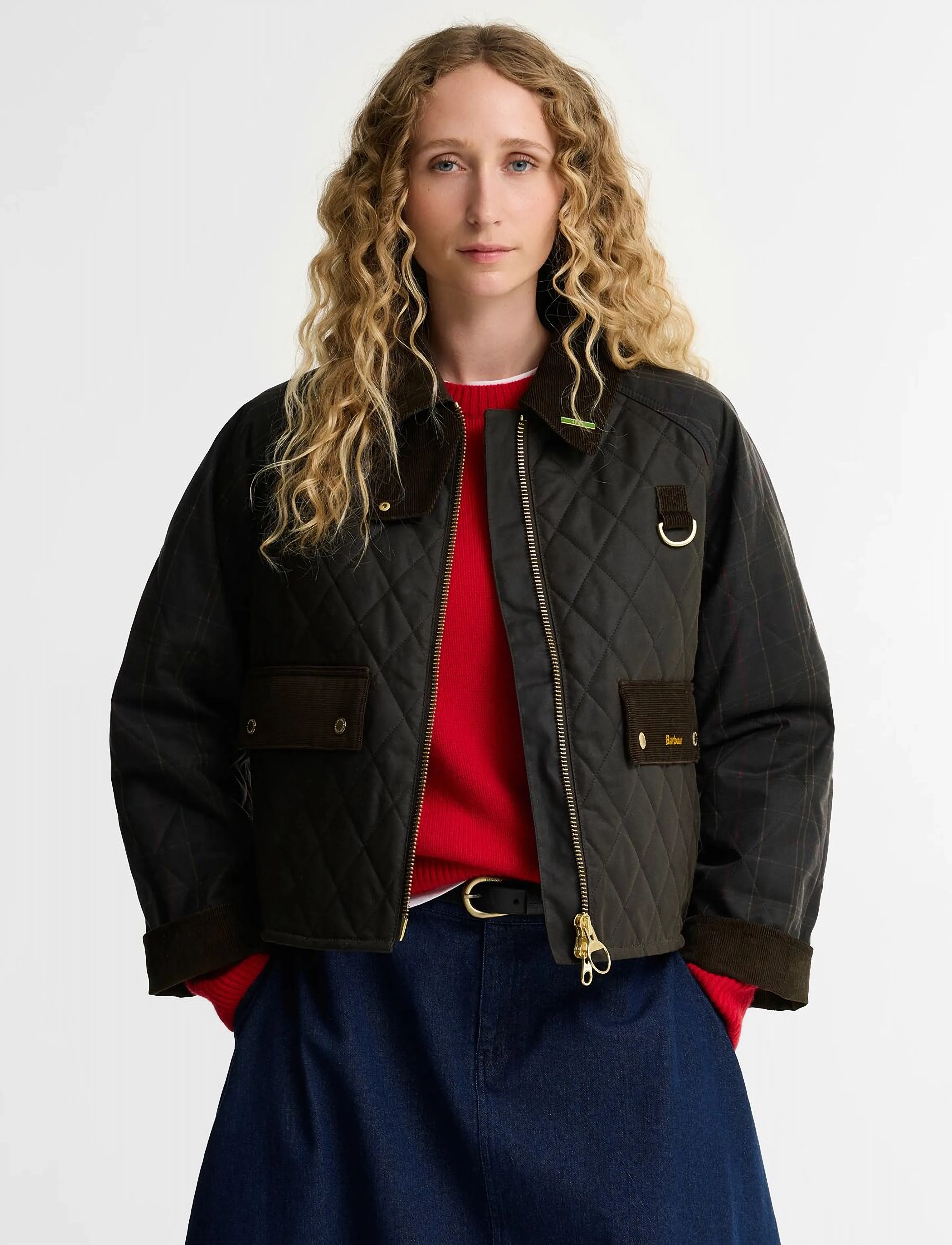 Barbour Barbour Tartan Reimagined Icons Tartan Quilted Spey Wax Jacket - Steppjacken - OLIVE/CLASSIC / khaki/green
