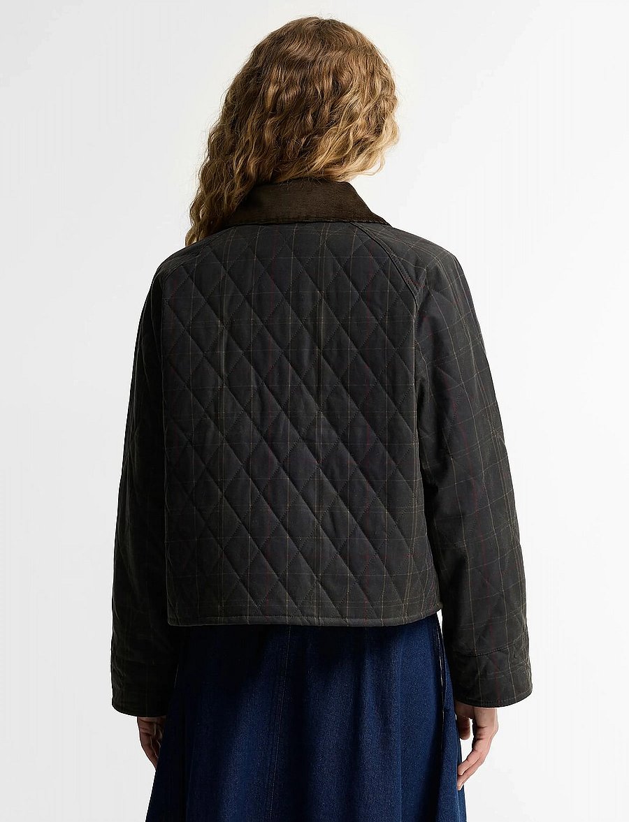 Barbour - Barbour Tartan Reimagined Icons Tartan Quilted Spey Wax Jacket - steppjacken - olive/classic - 4