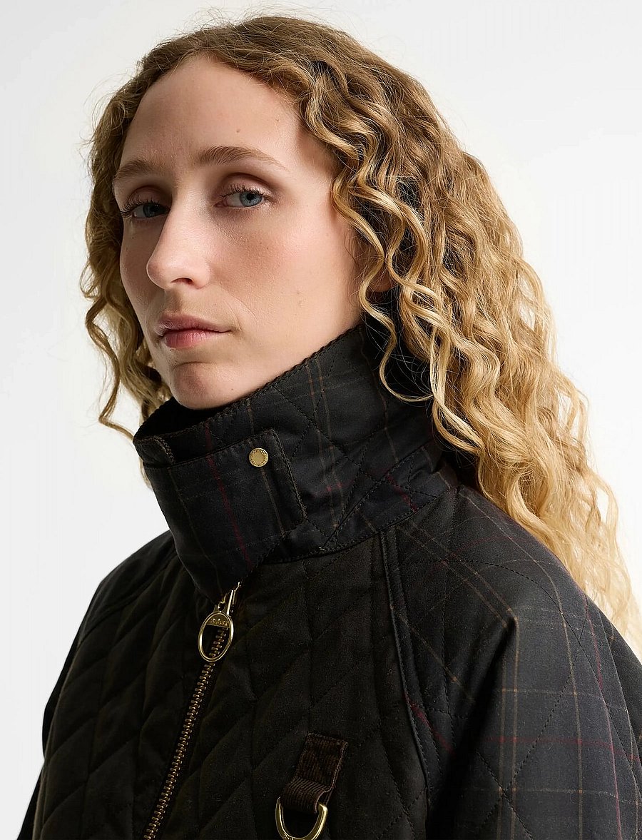 Barbour - Barbour Tartan Reimagined Icons Tartan Quilted Spey Wax Jacket - steppjacken - olive/classic - 5
