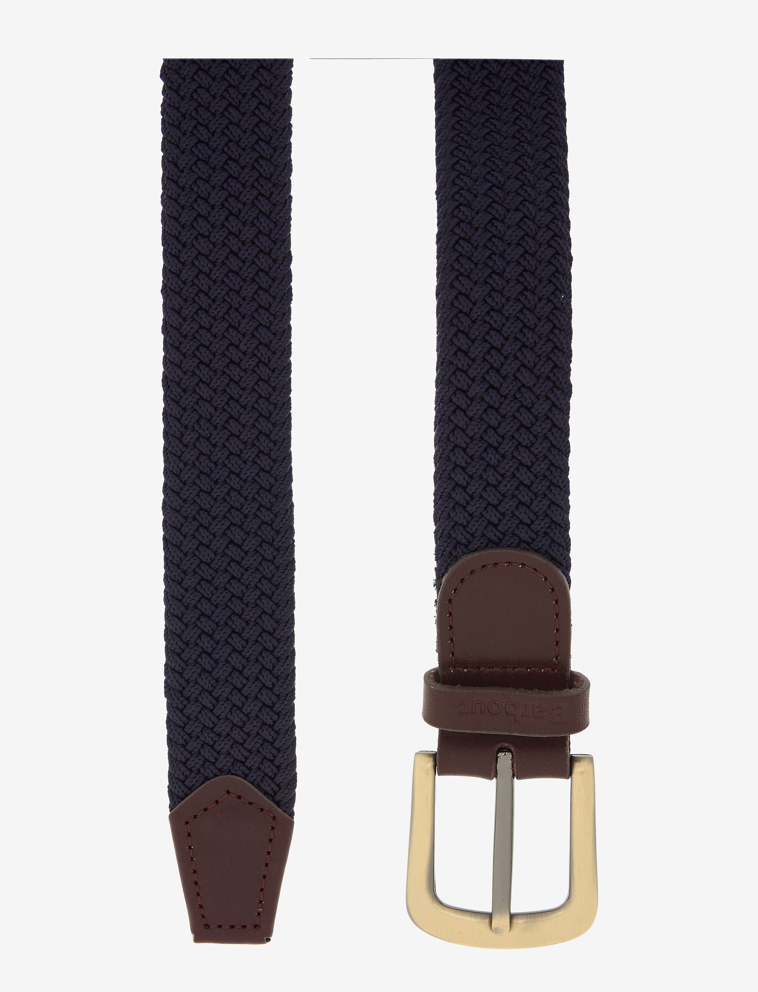 Barbour - Barbour Stretch Webbing Leather Belt - navy - 1