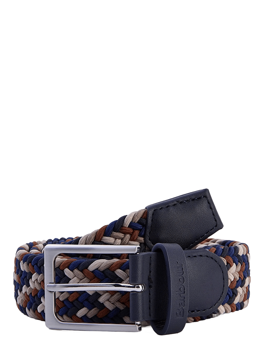 Barbour - Barbour Ford Belt - punutud vööd - navy/rust mix - 0