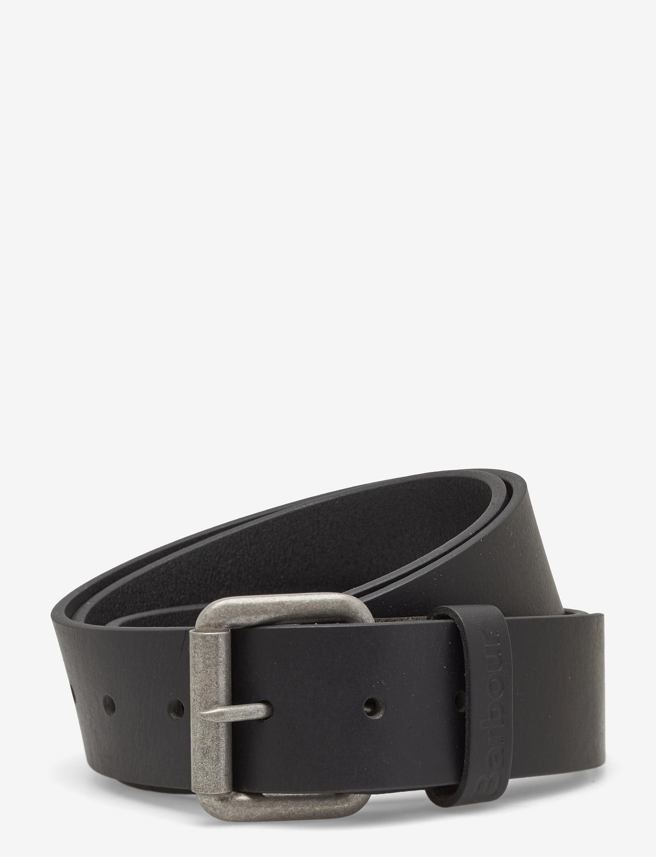 Barbour Barbour Allanton Leather Belt - Bälten - MATT BLACK / black