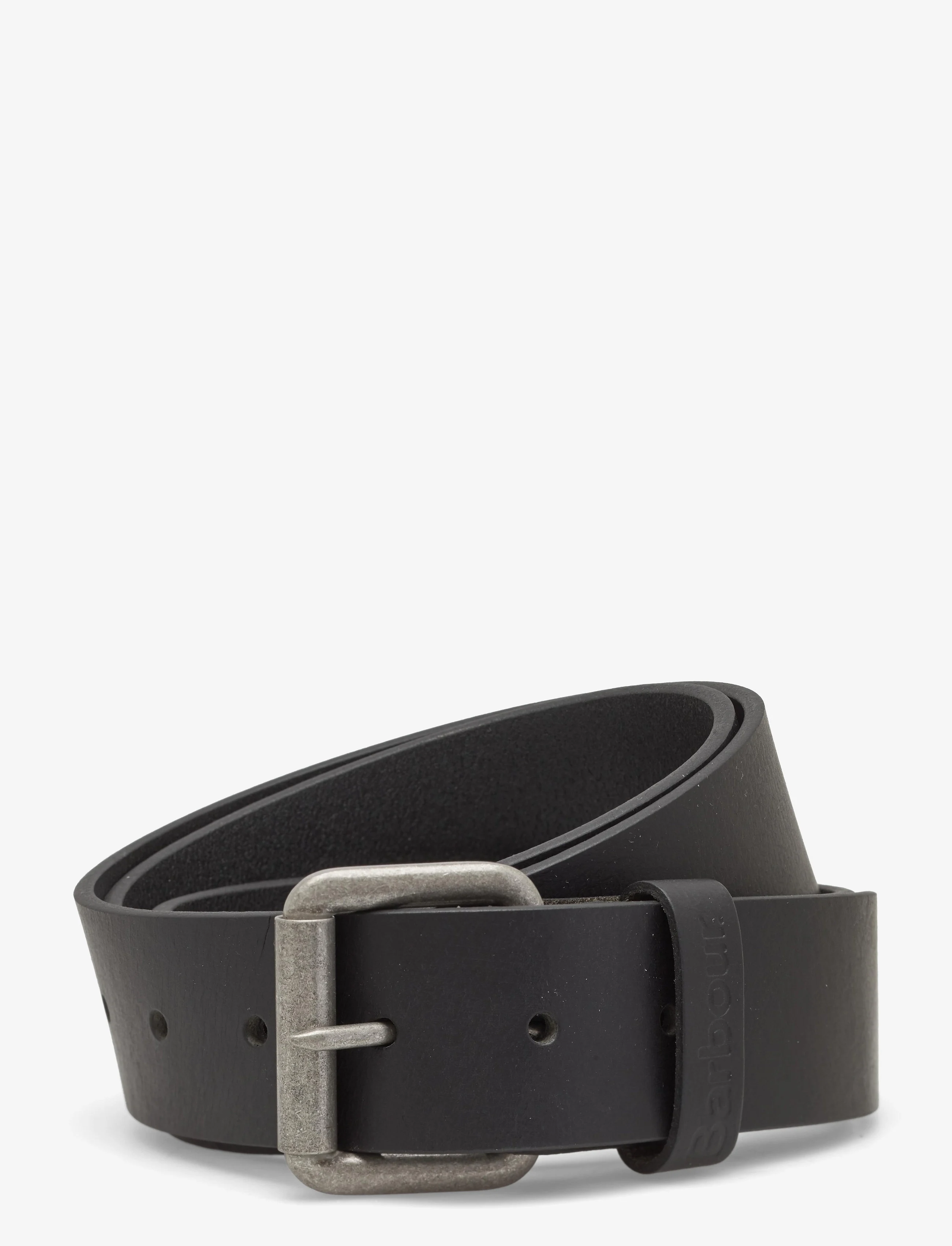 Barbour Barbour Allanton Leather Belt - Belts - MATT BLACK / black