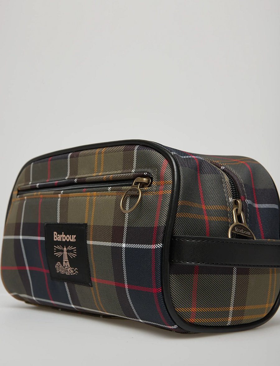 Barbour - Barbour Tartan Washbag - nach anlass kaufen - olive - 3