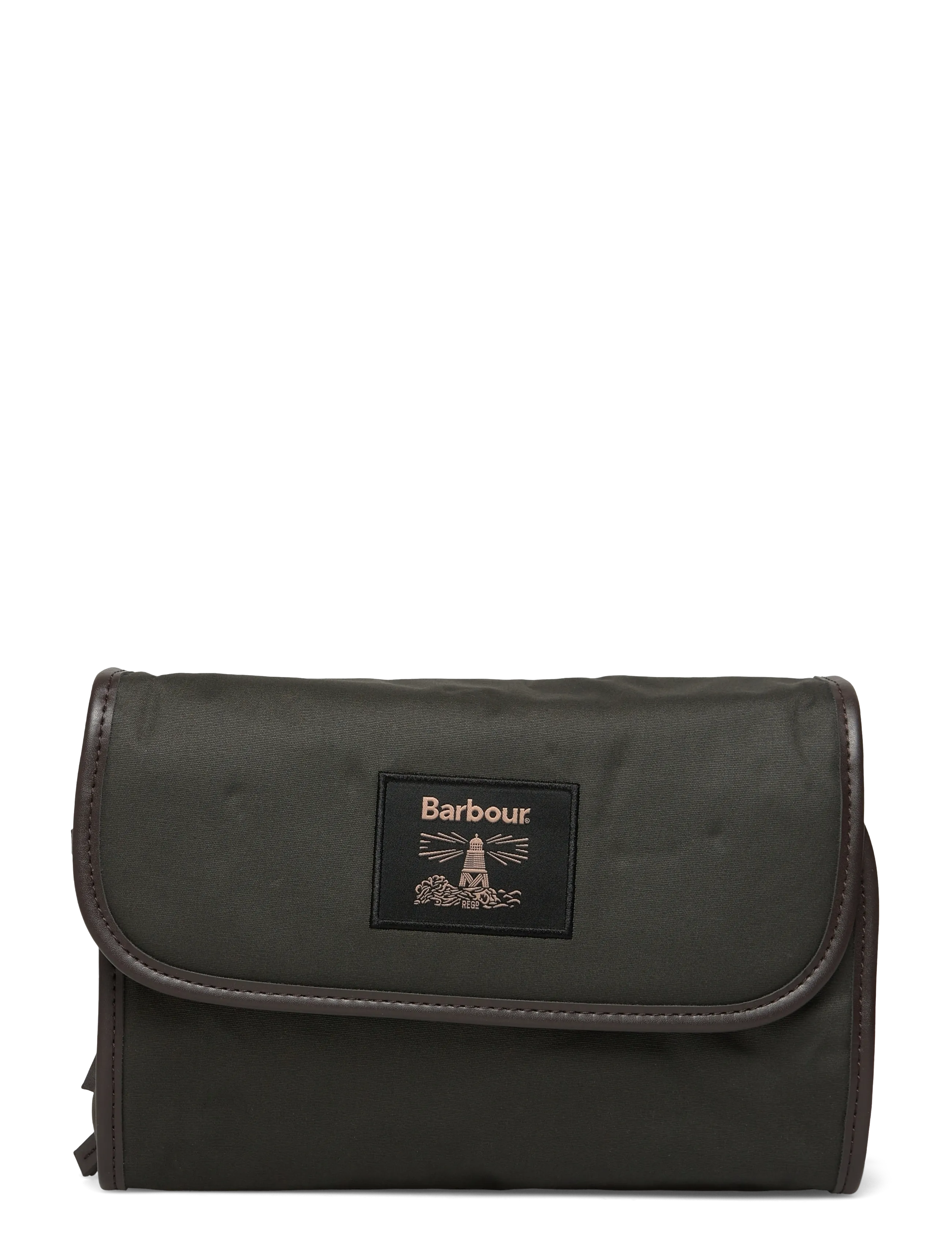 Barbour Barbour Wax Hanging Washbag - Torby - OLIVE / khaki/green