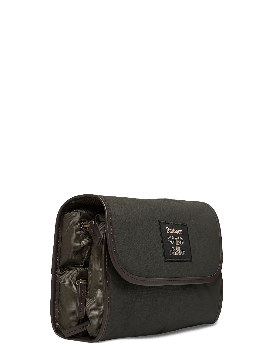 Barbour - Barbour Wax Hanging Washbag - nach anlass kaufen - olive - 2