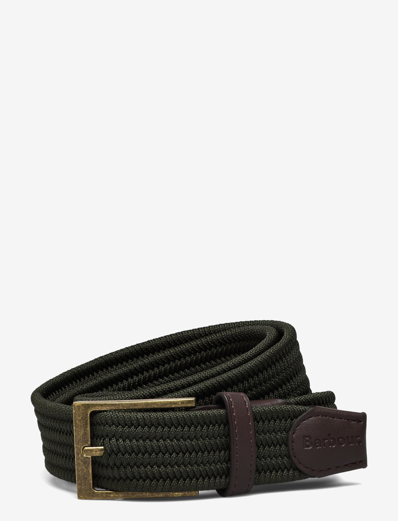 Barbour - Barbour Nevis Belt - geflochten gürtel - dk olive - 0